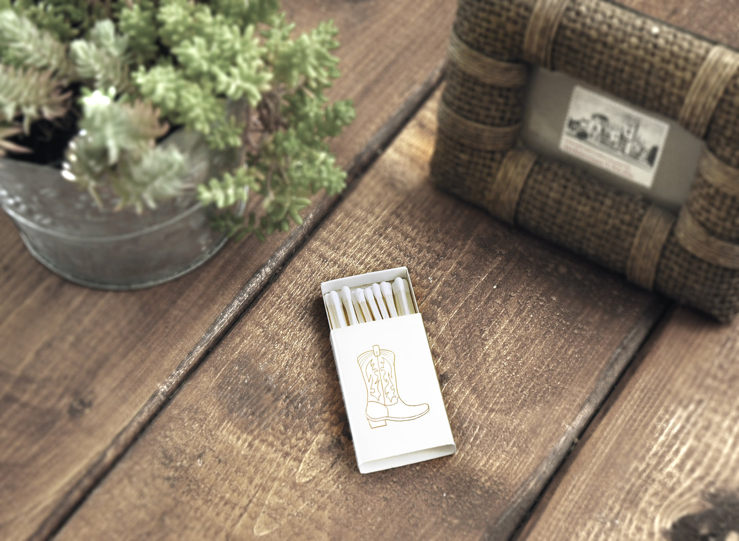 Cowboy Boot Matchbox