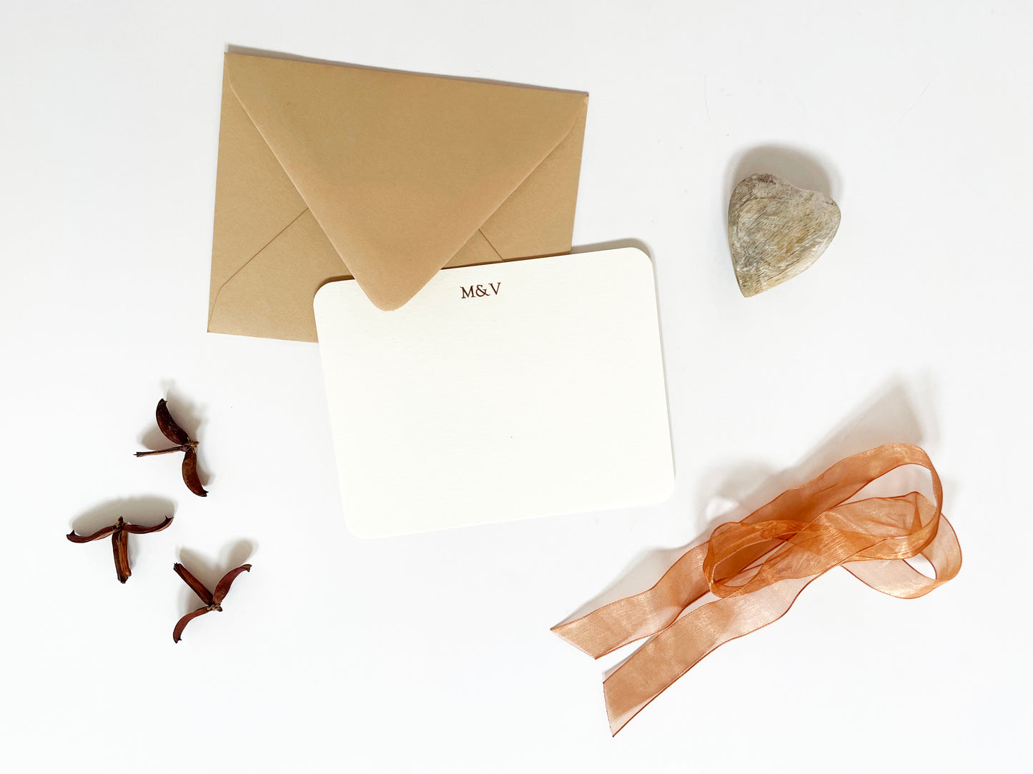 Customized Text Flat Notecards