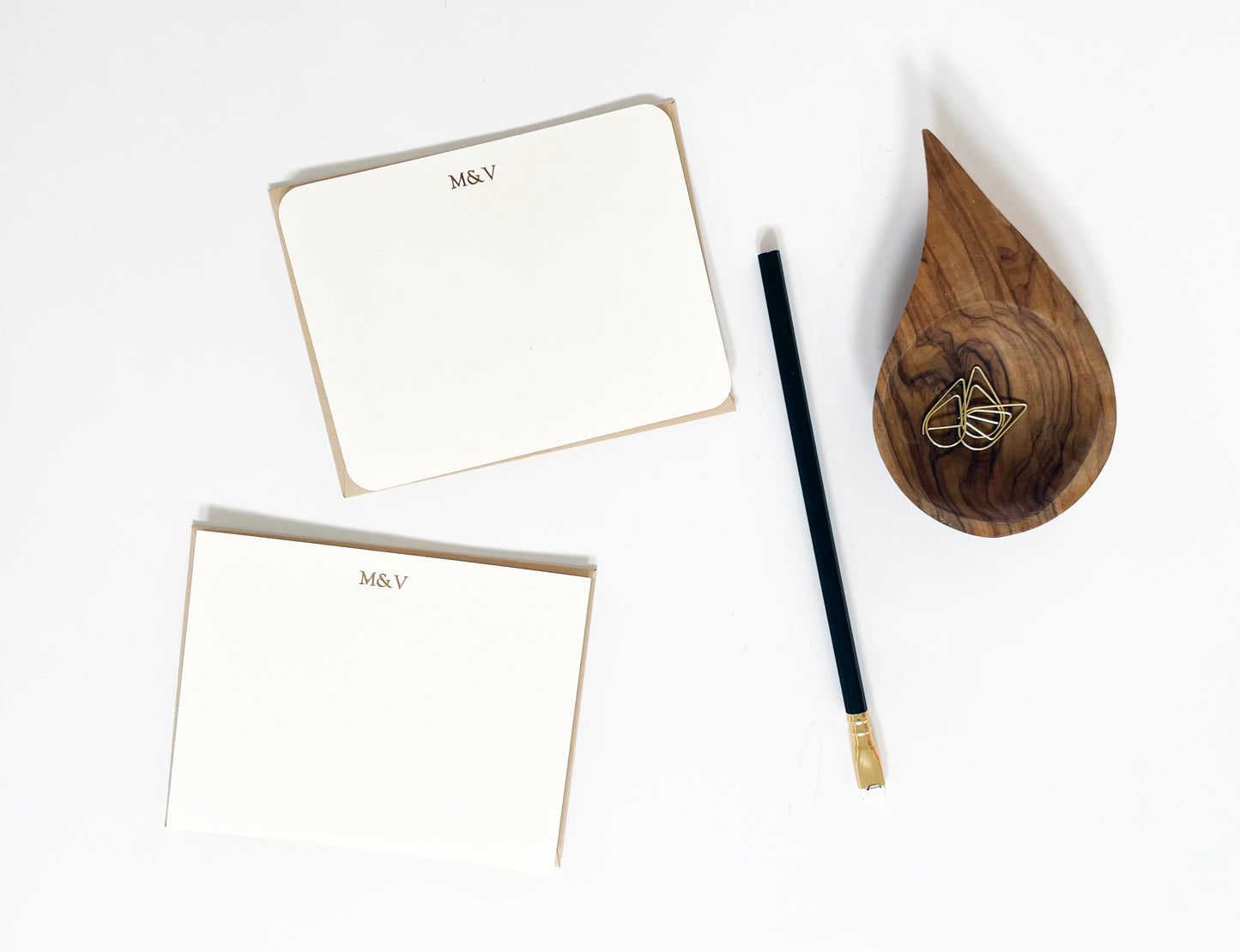Customized Text Flat Notecards