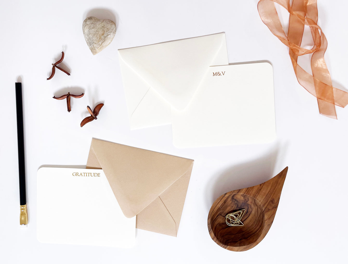 Customized Text Flat Notecards