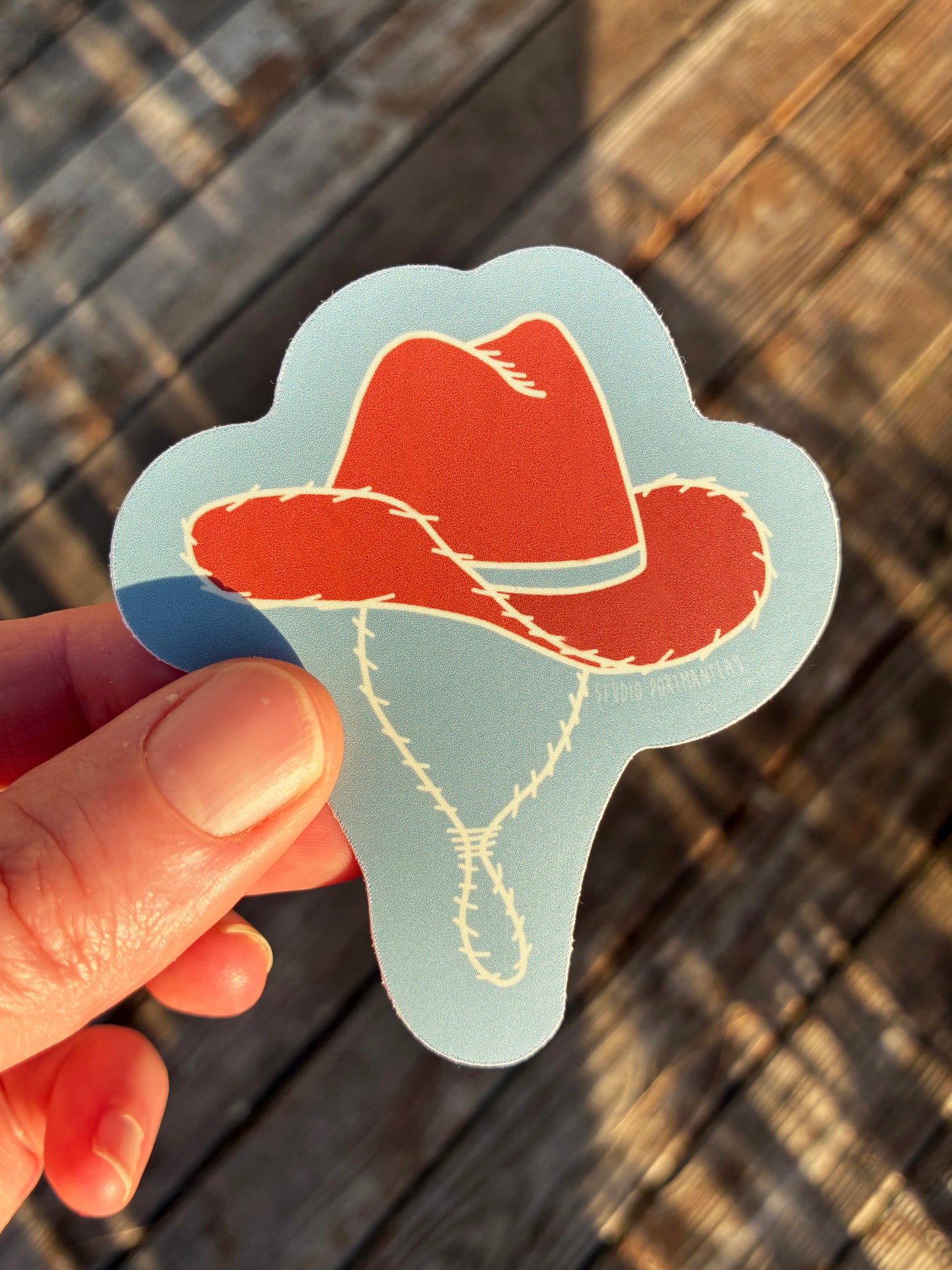 Cowboy Hat Vinyl Sticker