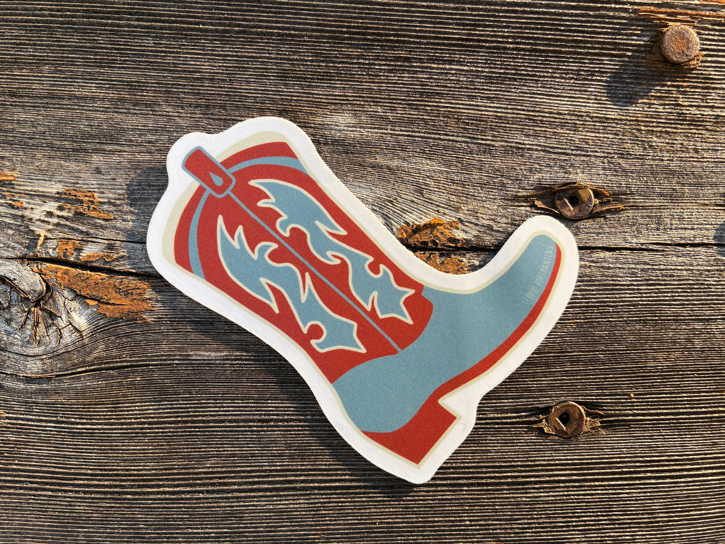 Cowboy Boot Vinyl Sticker