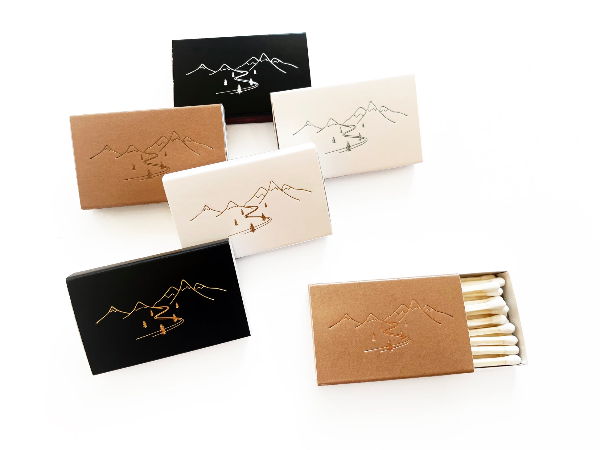 Snow Capped Mountains Matchbox - Studio Portmanteau