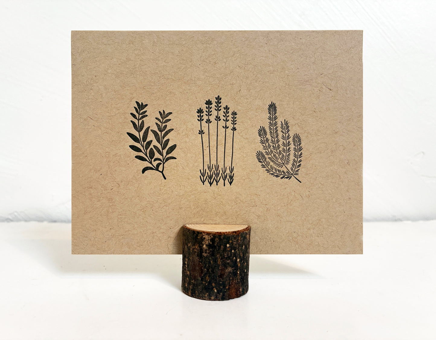 Kitchen Herbs Letterpress Greeting Card | Culinary Card