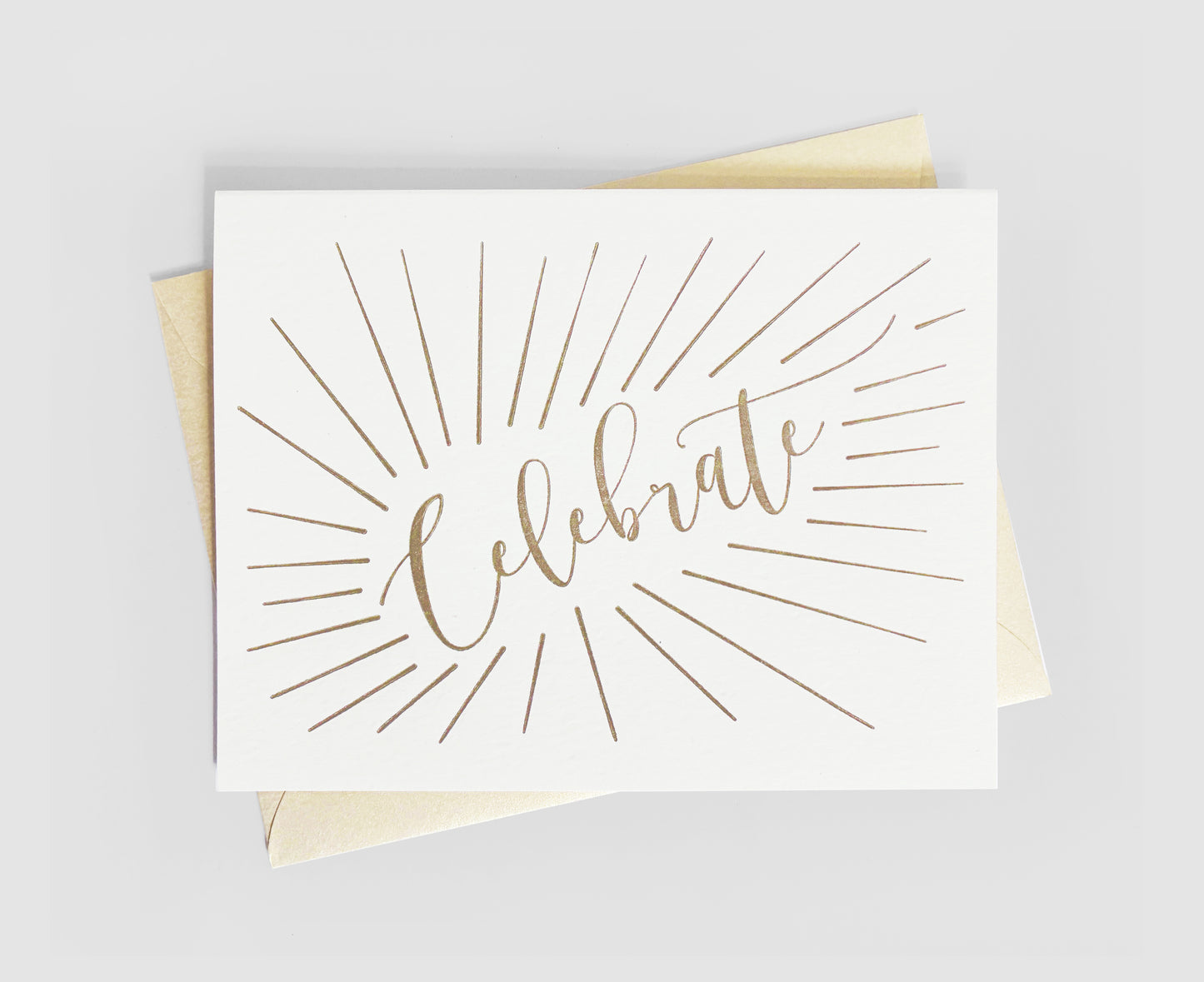 Celebrate Letterpress Greeting Card | Congratulations Card