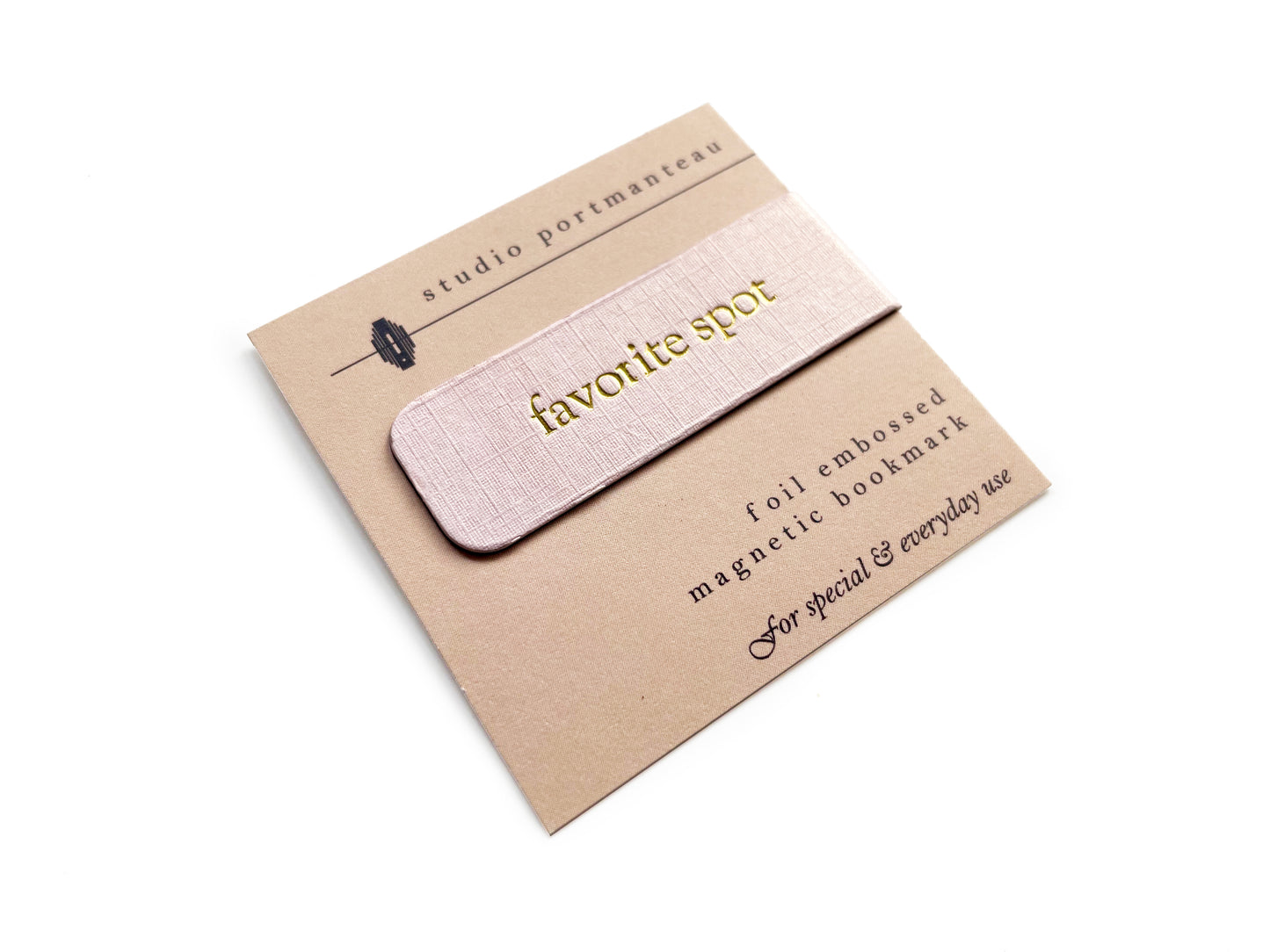 Custom Text Foil Embossed Magnetic Bookmarks