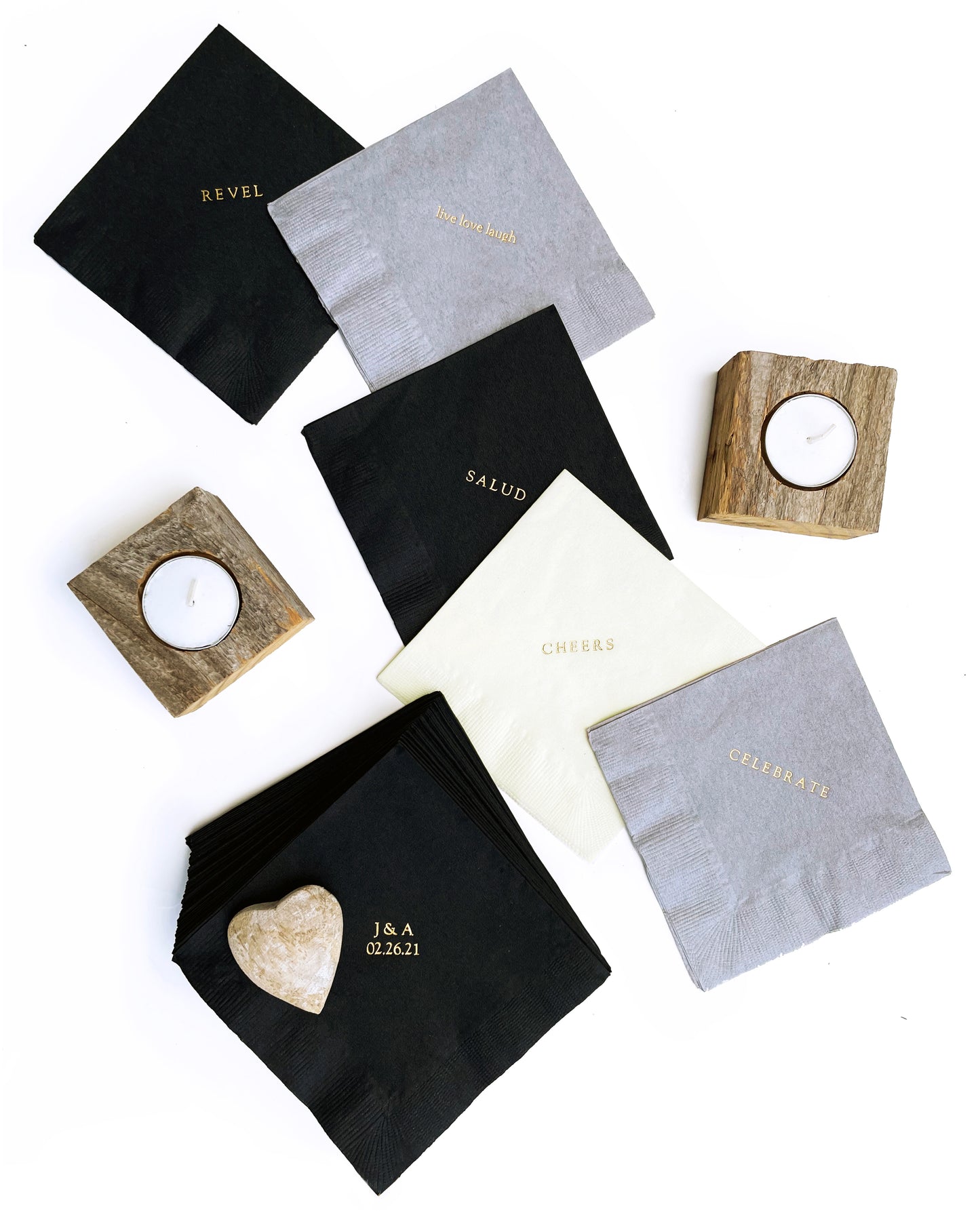 Custom Text Cocktail Napkins