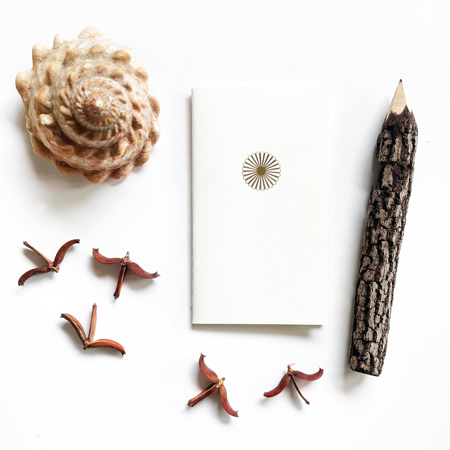 Foil Embossed Medallion Menagerie Notes Mini Saddle Stitch Notebook - Studio Portmanteau