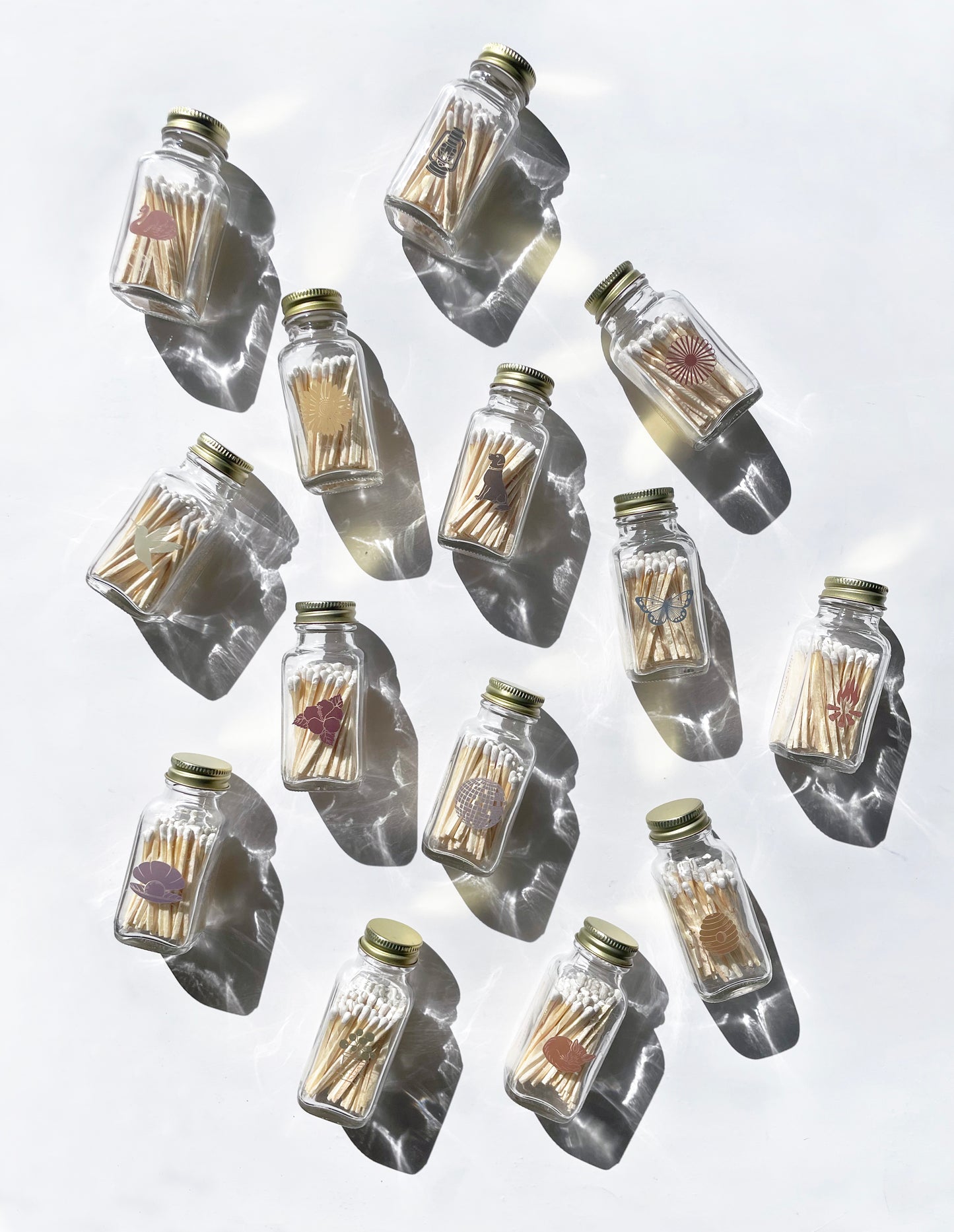 Butterfly Menagerie Jar Matches - Studio Portmanteau