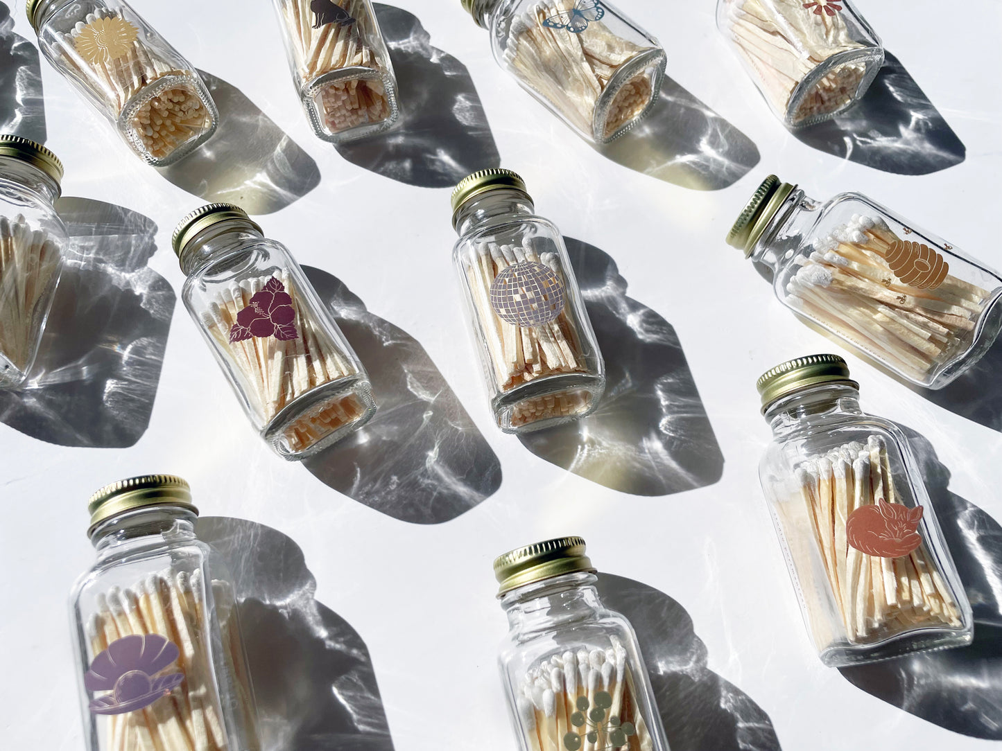 Butterfly Menagerie Jar Matches - Studio Portmanteau