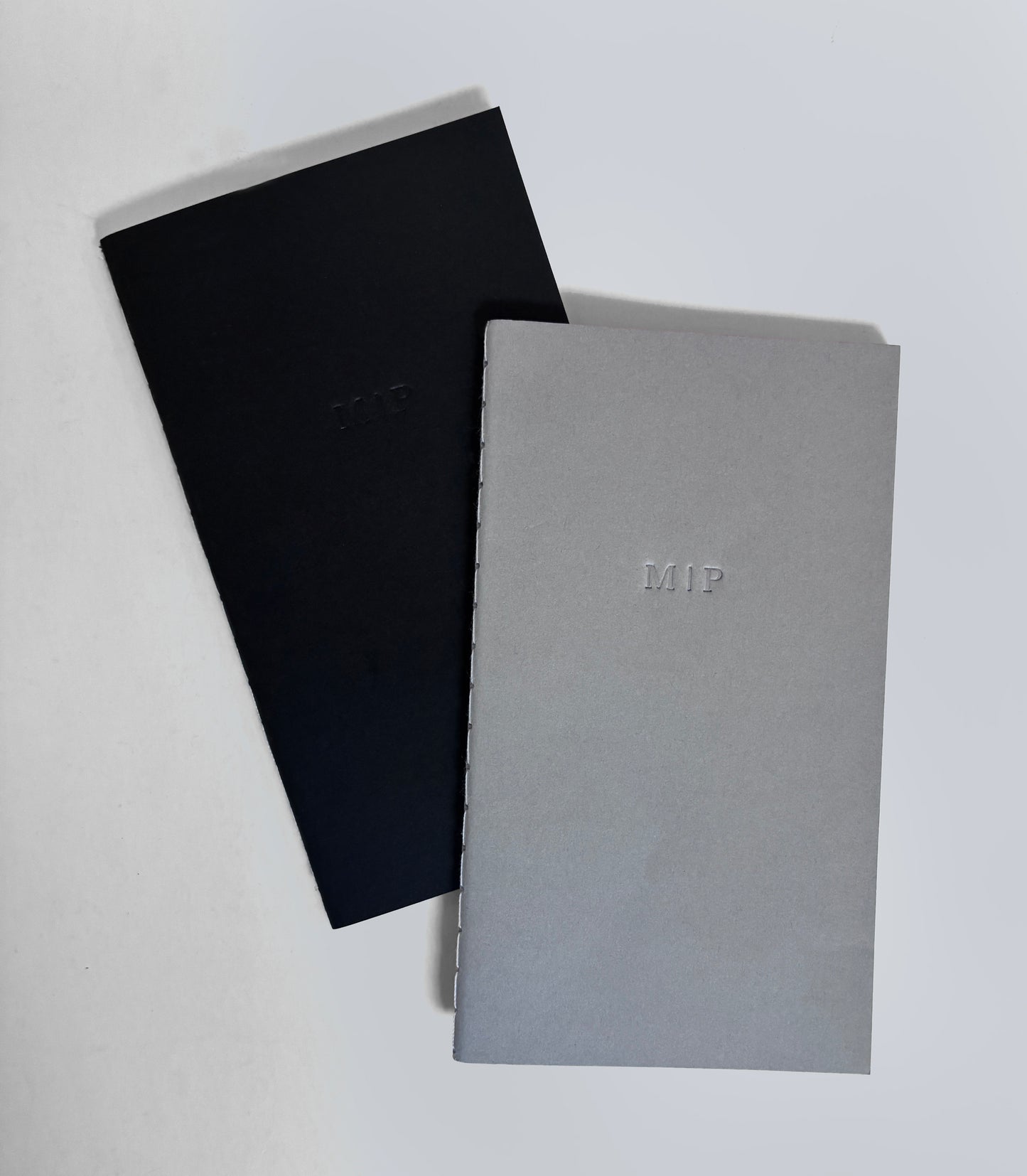 Custom Text Blind Debossed Mini Saddle Stitch Notebook