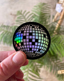 Holographic Disco Ball Vinyl Sticker - Studio Portmanteau