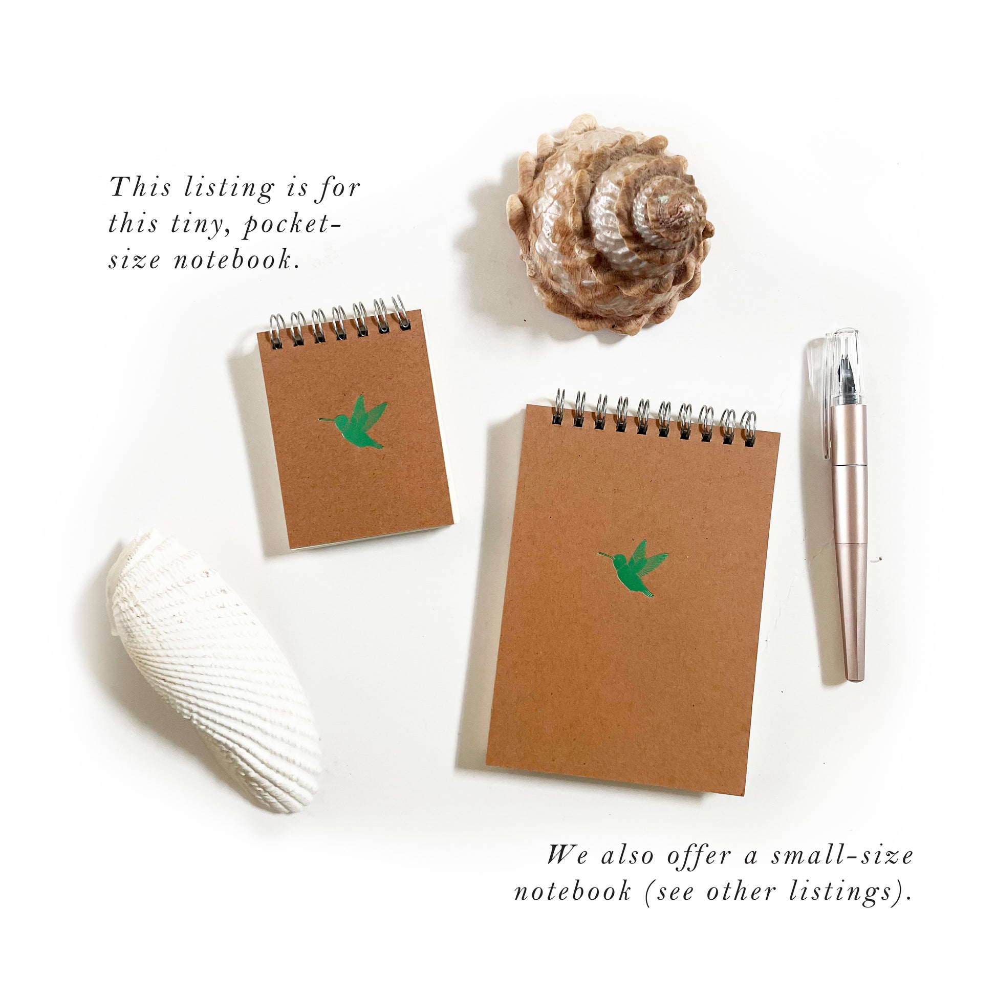 Foil Embossed Tiny Treasures Pocket-Size Top Spiral Notebook - Studio Portmanteau