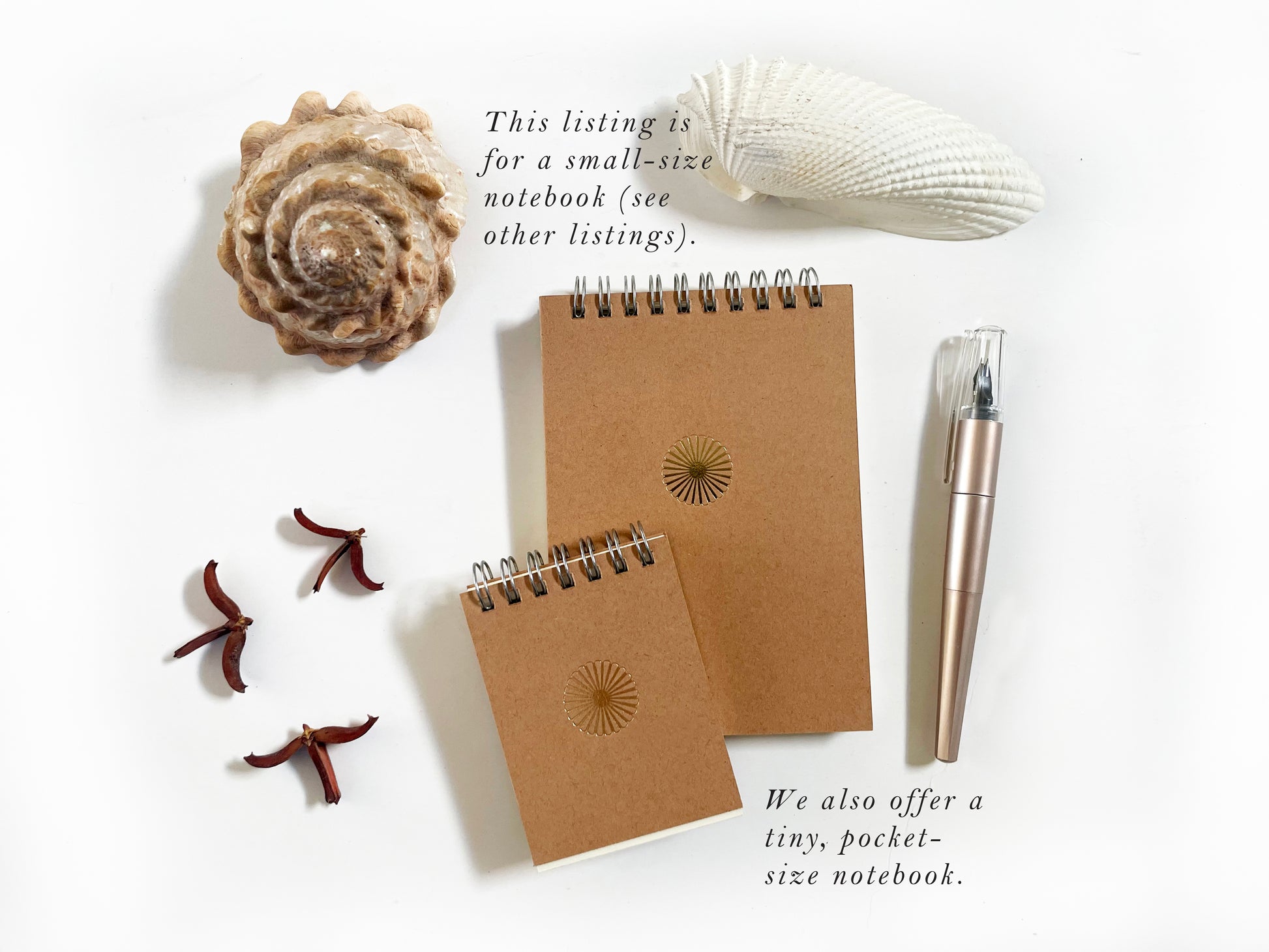 Foil Embossed Tiny Treasures Small Top Spiral Notebook - Studio Portmanteau
