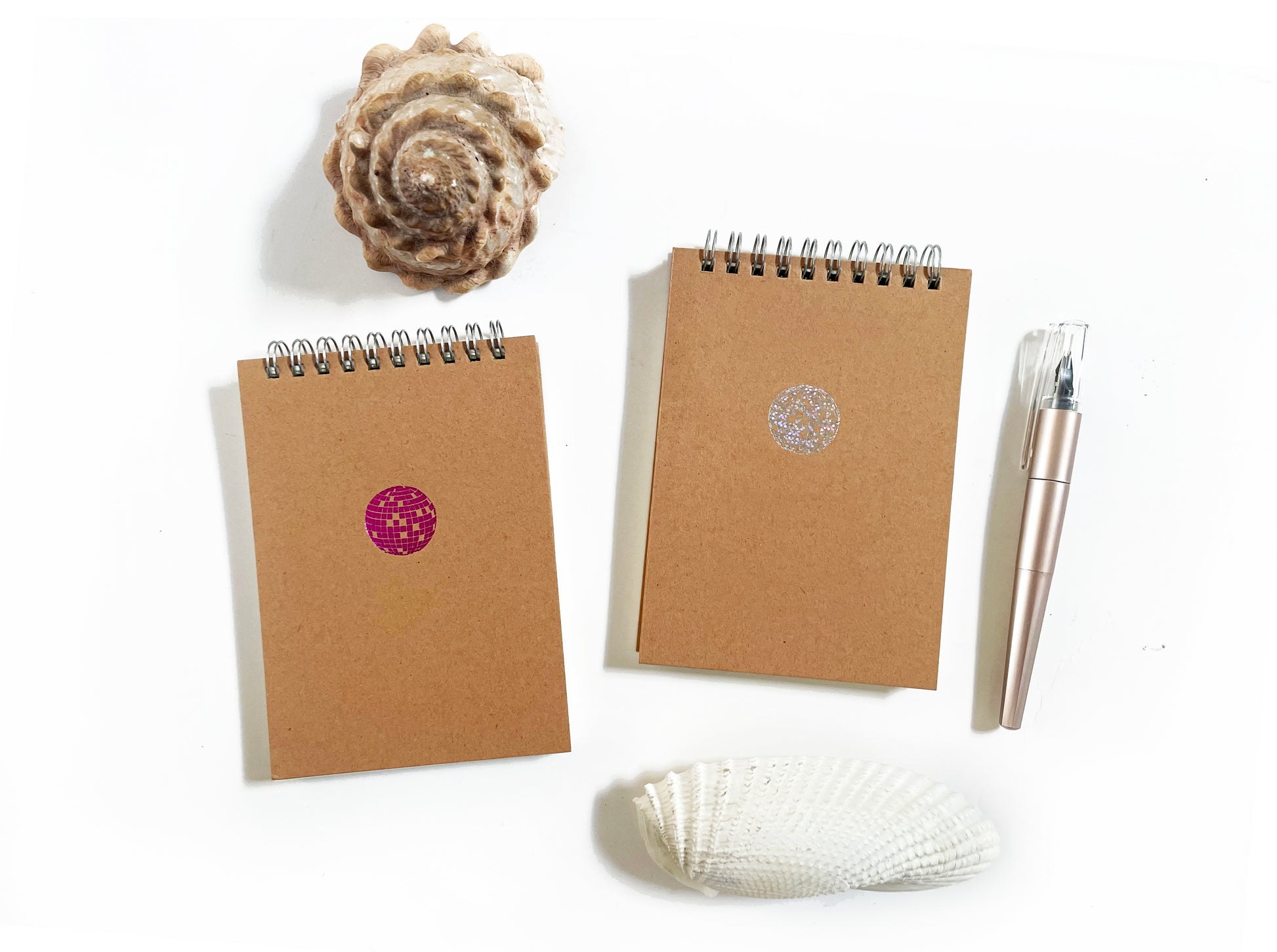 Foil Embossed Tiny Treasures Small Top Spiral Notebook - Studio Portmanteau