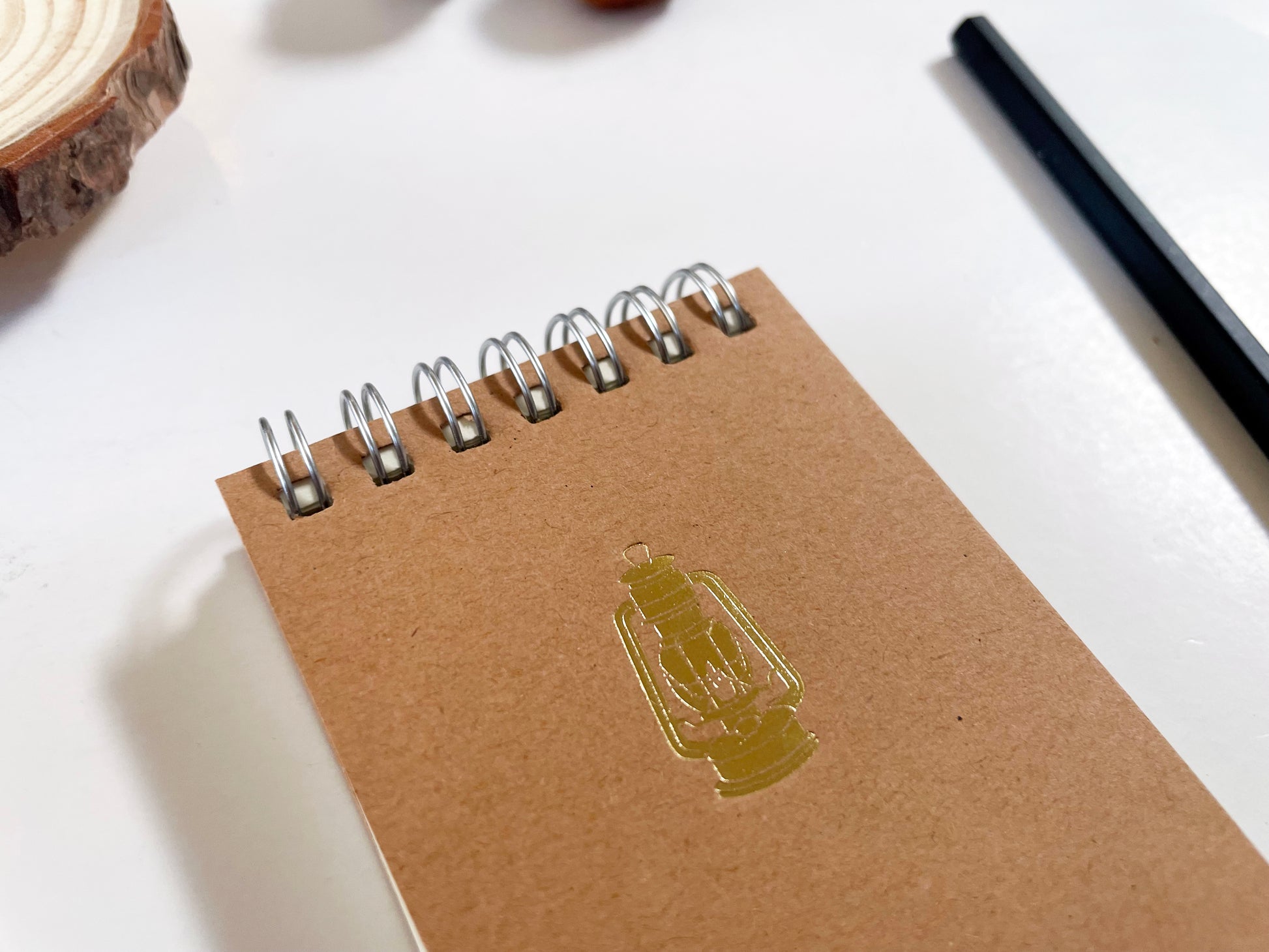 Foil Embossed Tiny Treasures Small Top Spiral Notebook - Studio Portmanteau