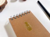 Foil Embossed Tiny Treasures Small Top Spiral Notebook - Studio Portmanteau
