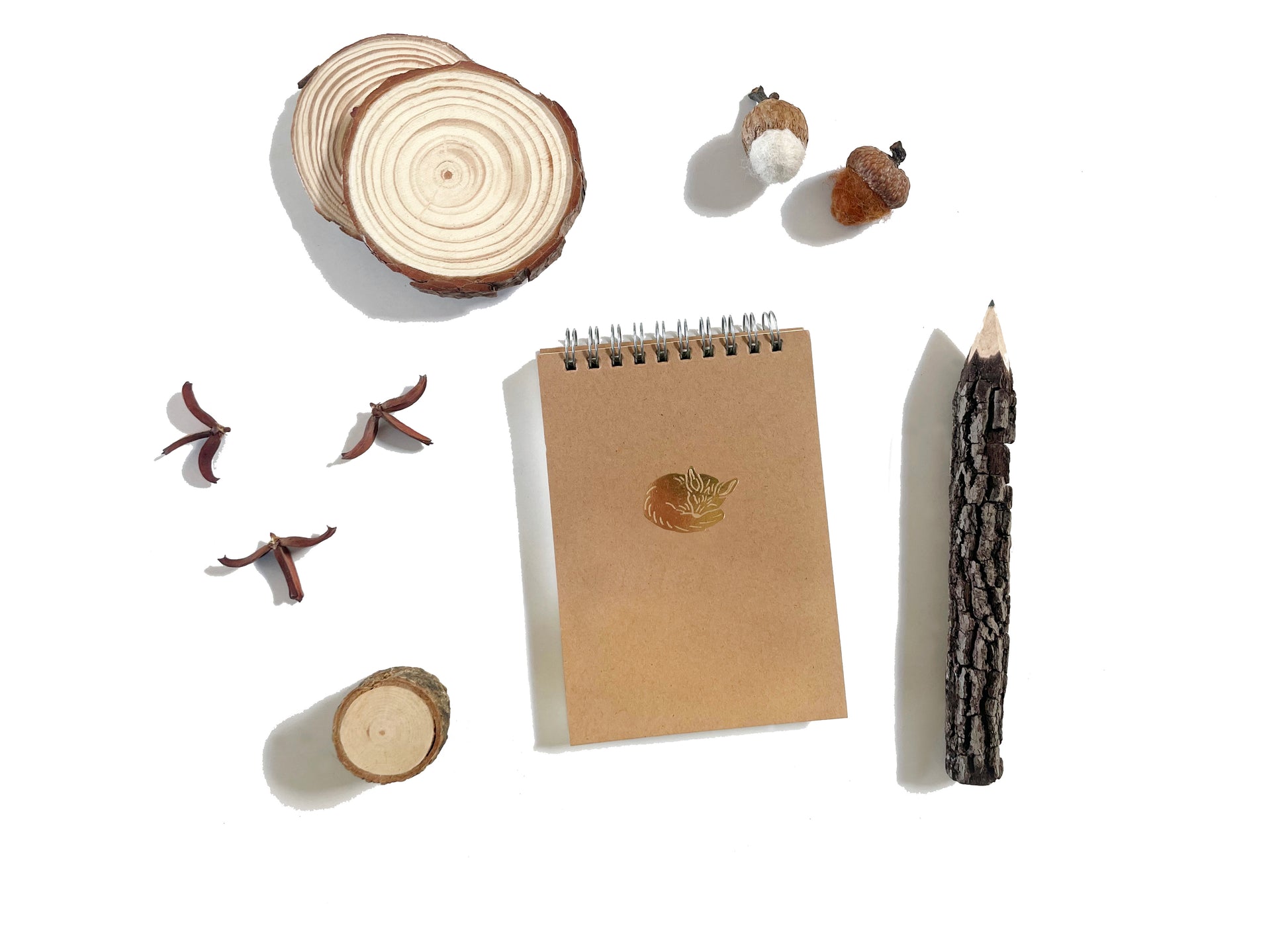Foil Embossed Tiny Treasures Small Top Spiral Notebook - Studio Portmanteau
