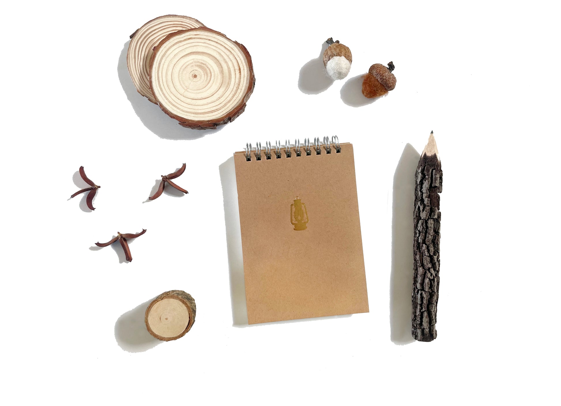 Foil Embossed Tiny Treasures Small Top Spiral Notebook - Studio Portmanteau