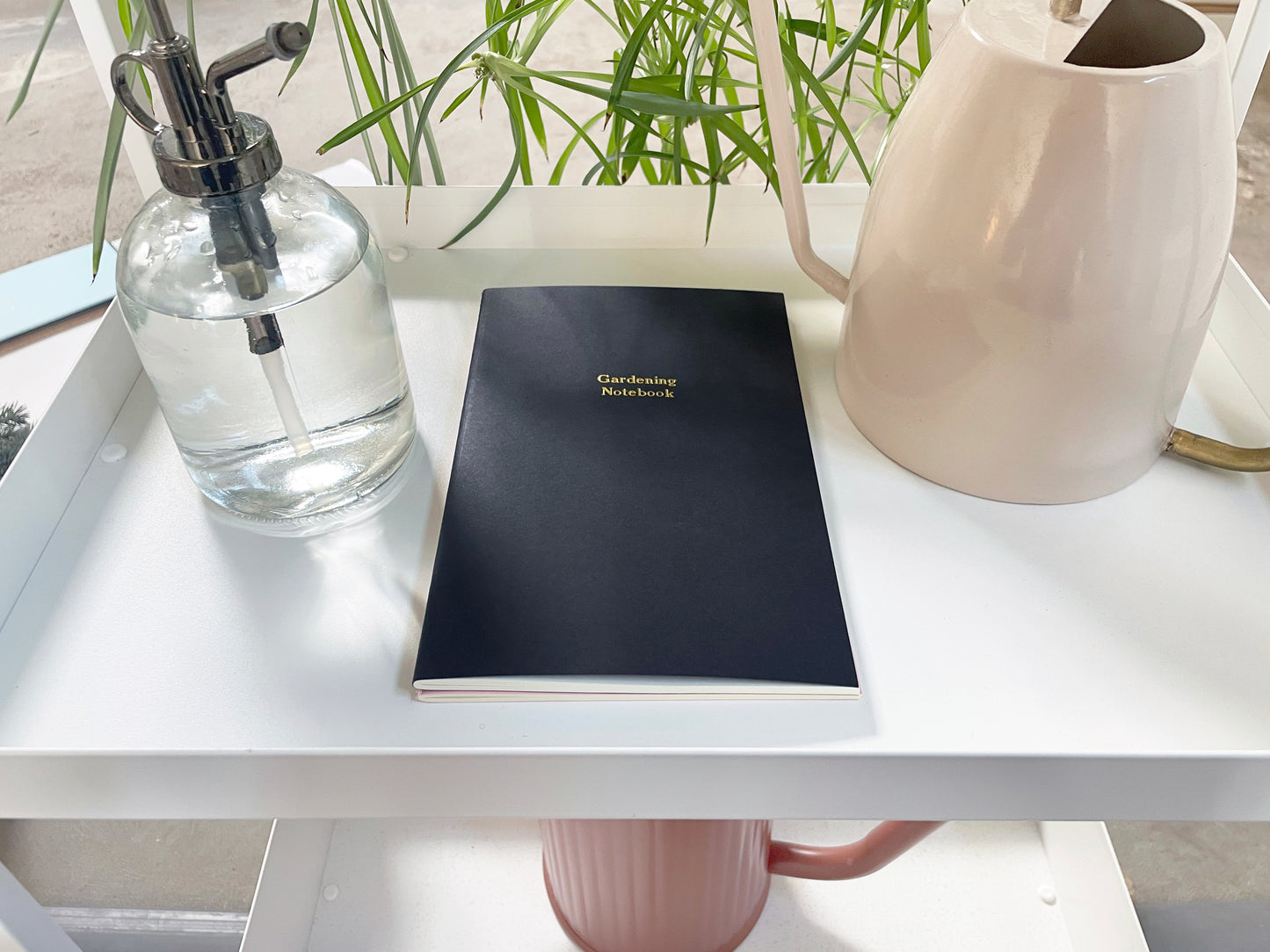 Custom Text Foil Embossed Large Saddle Stitch Notebook - Studio Portmanteau