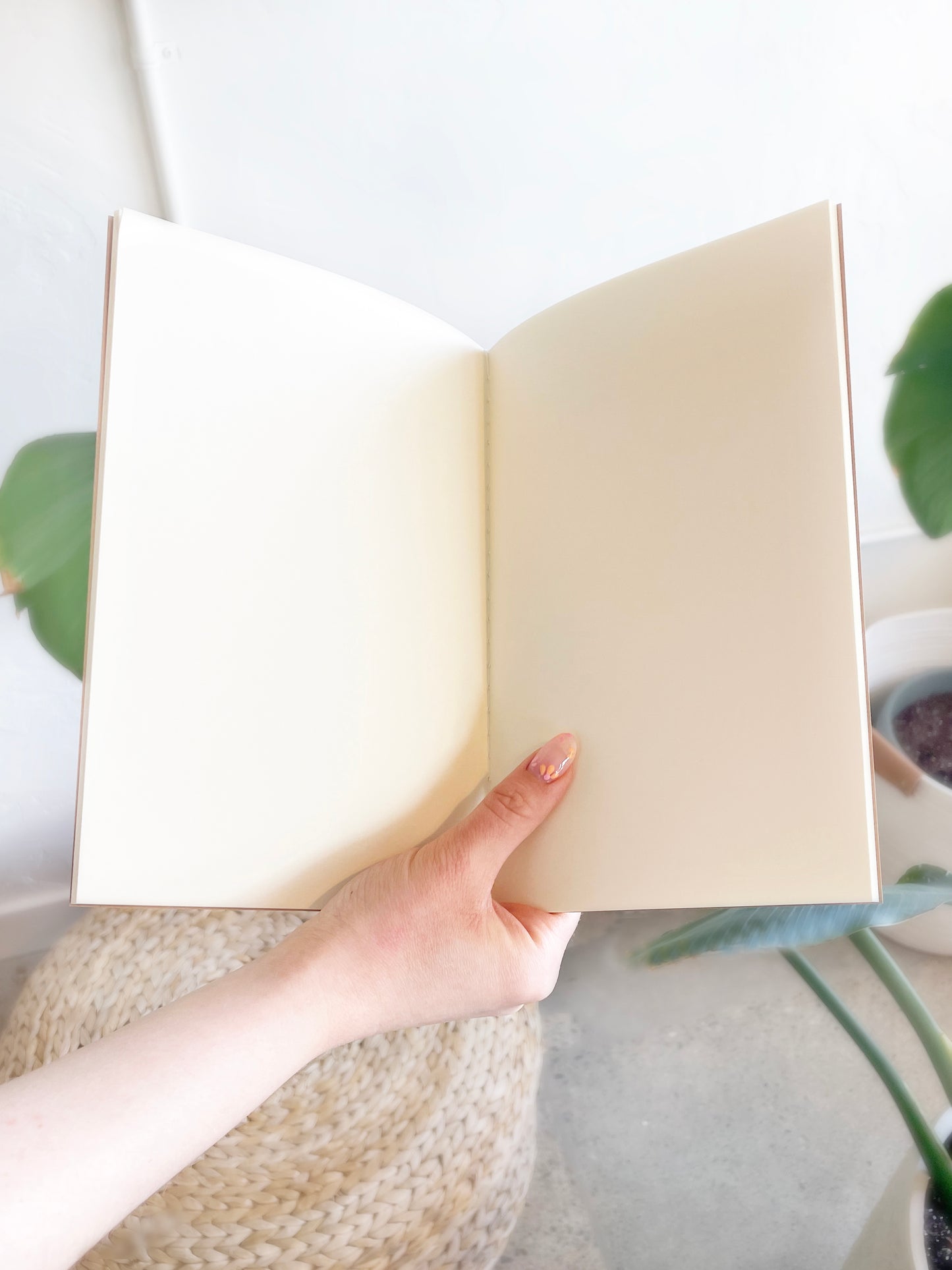 Custom Text Foil Embossed Large Saddle Stitch Notebook - Studio Portmanteau