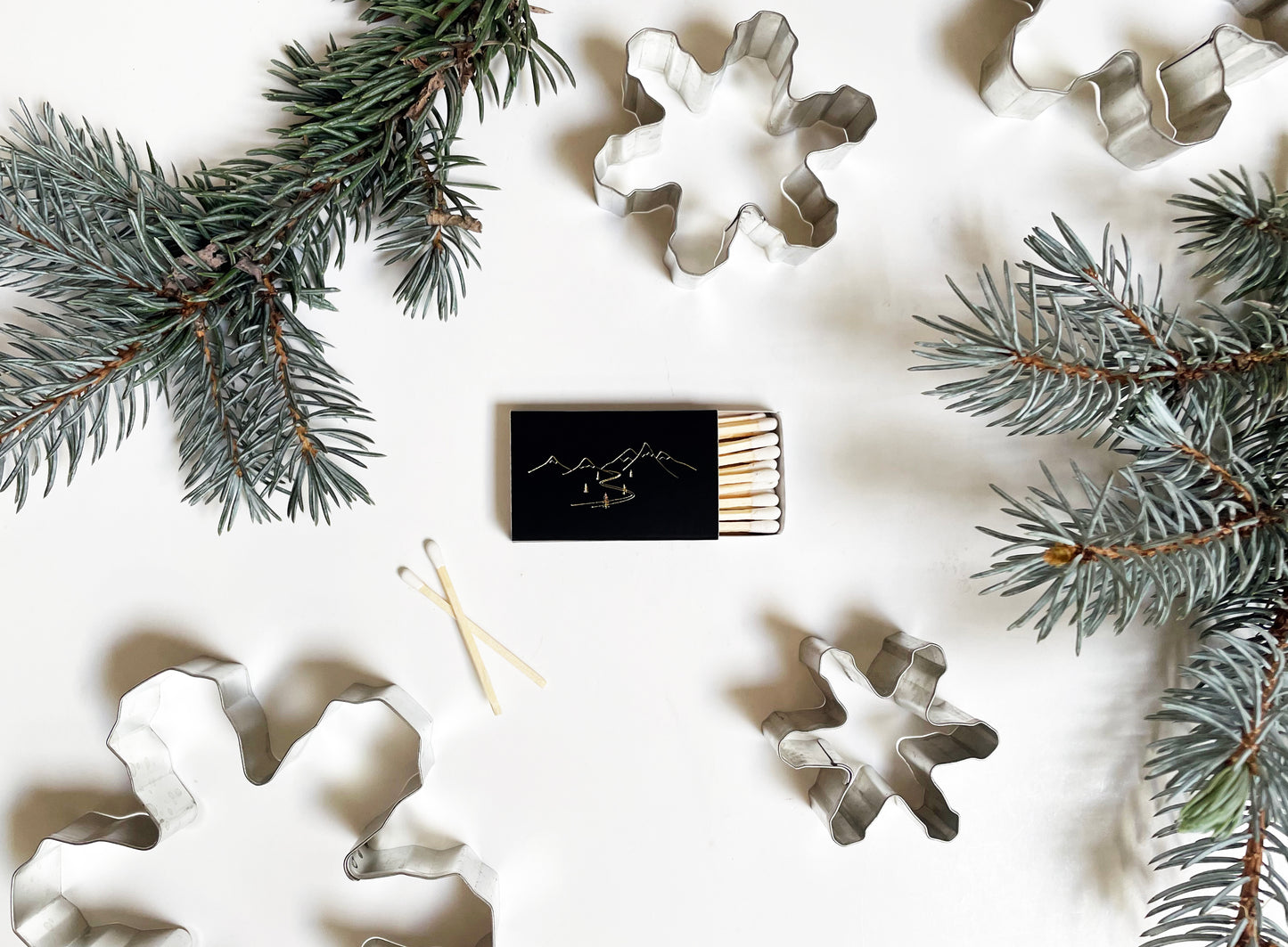 Snow Capped Mountains Matchbox - Studio Portmanteau