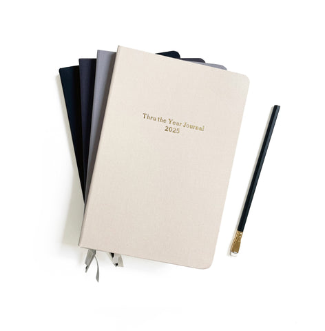 Custom Text Foil Embossed Linen Notebook - Studio Portmanteau