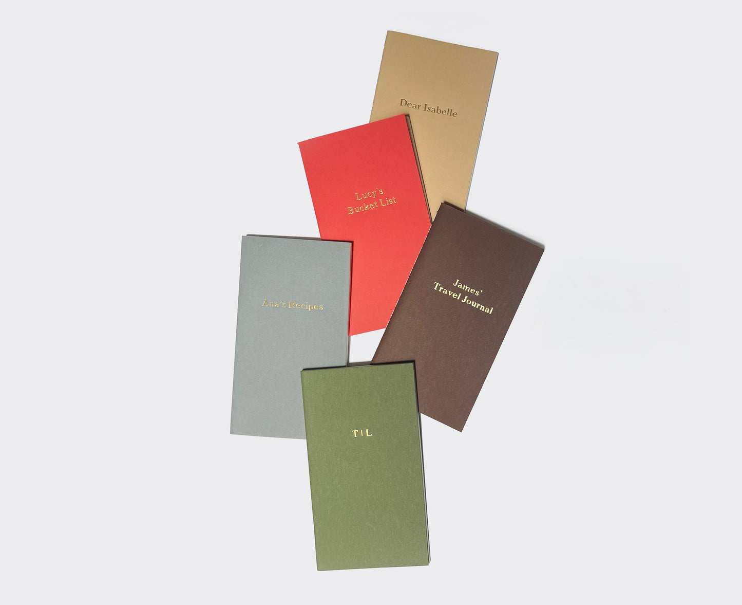 Custom Text Pocket Saddle Stitch Note Book - Earth Tones