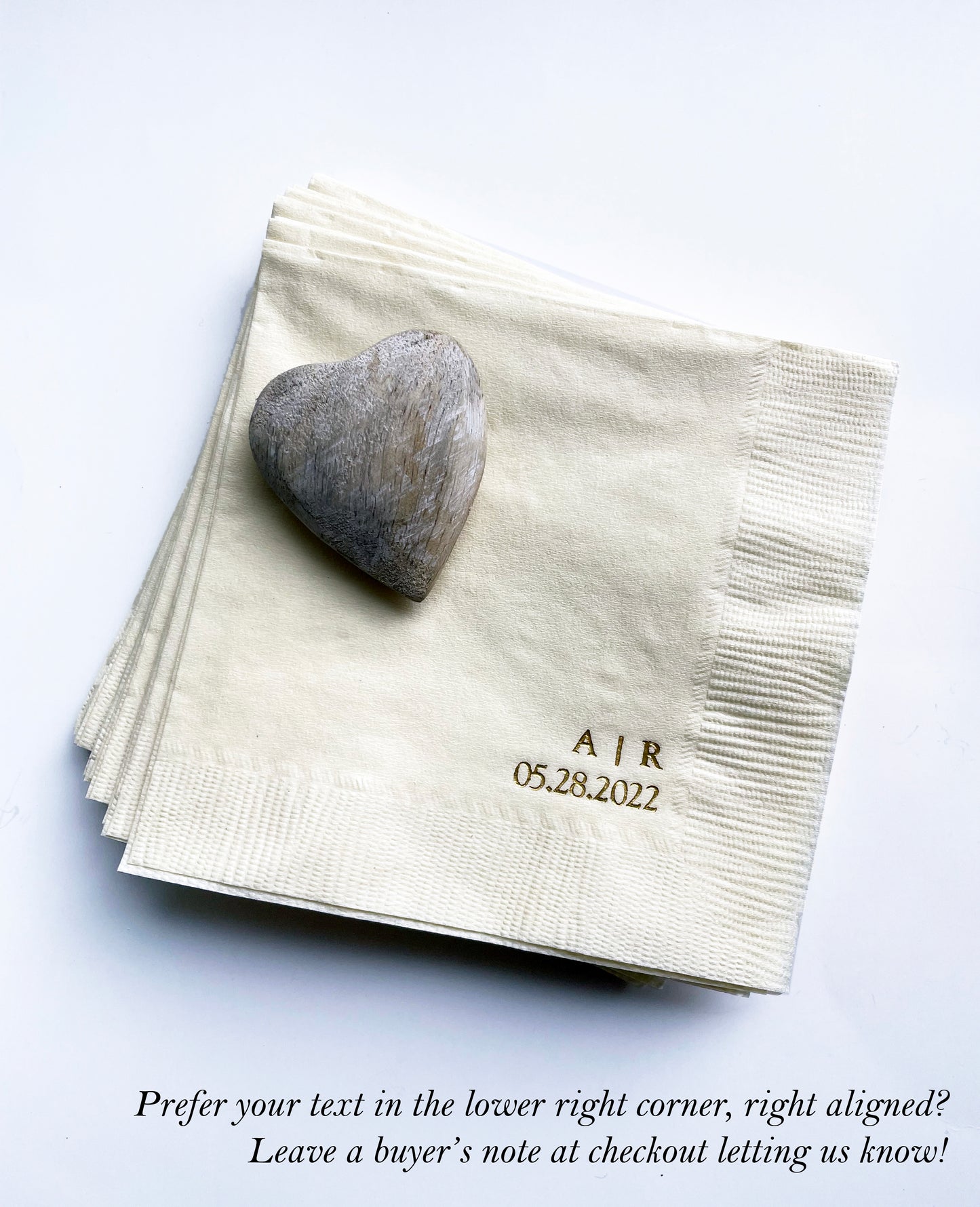 Custom Text Cocktail Napkins