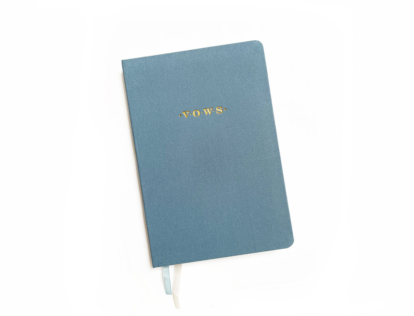 Wedding Vows Foil Embossed Linen Notebook | Soft Vintage Hues