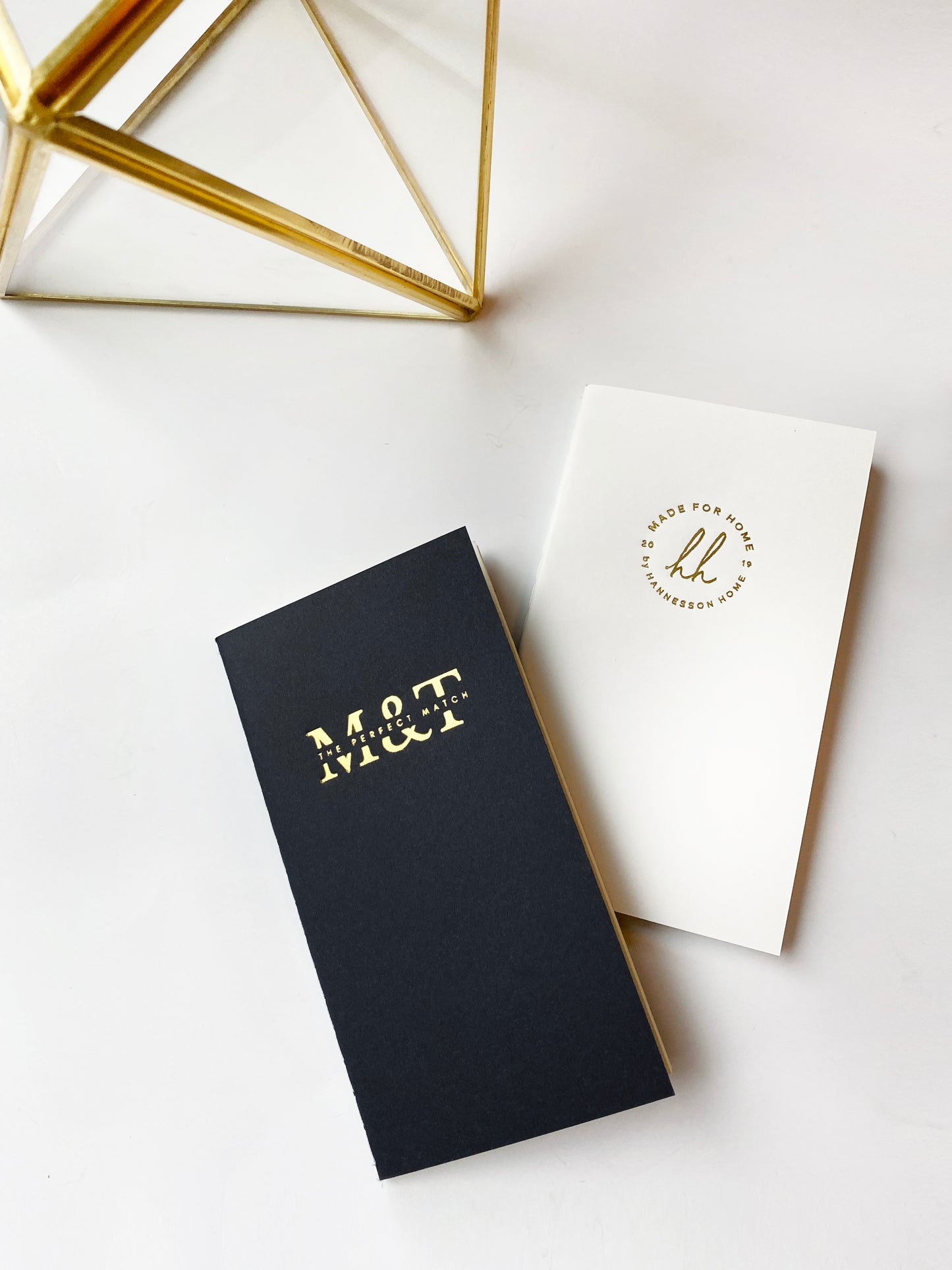 Custom Logo Foil Embossed Mini Saddle Stitch Notebooks
