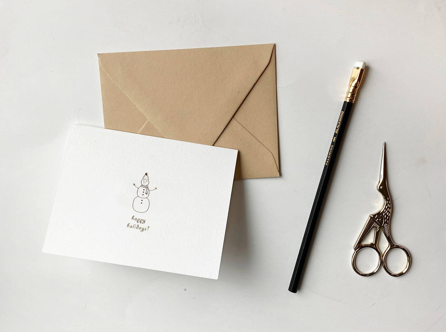 Snowman Hug Greeting Card - Studio Portmanteau