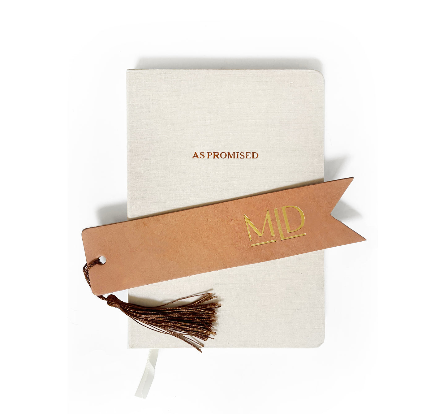 Custom Logo Foil Embossed Leather Bookmarks
