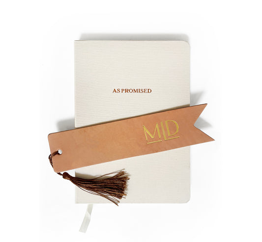 Custom Logo Foil Embossed Leather Bookmarks