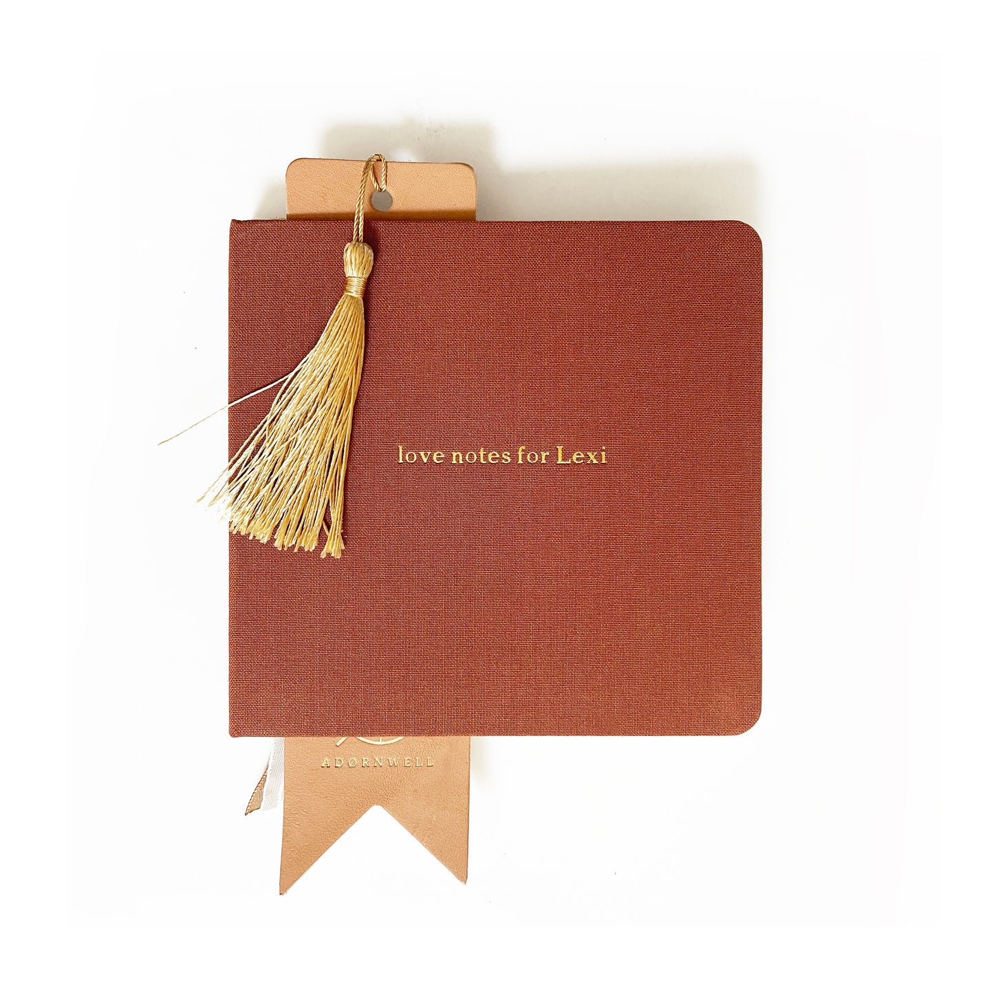 Custom Logo Foil Embossed Leather Bookmarks