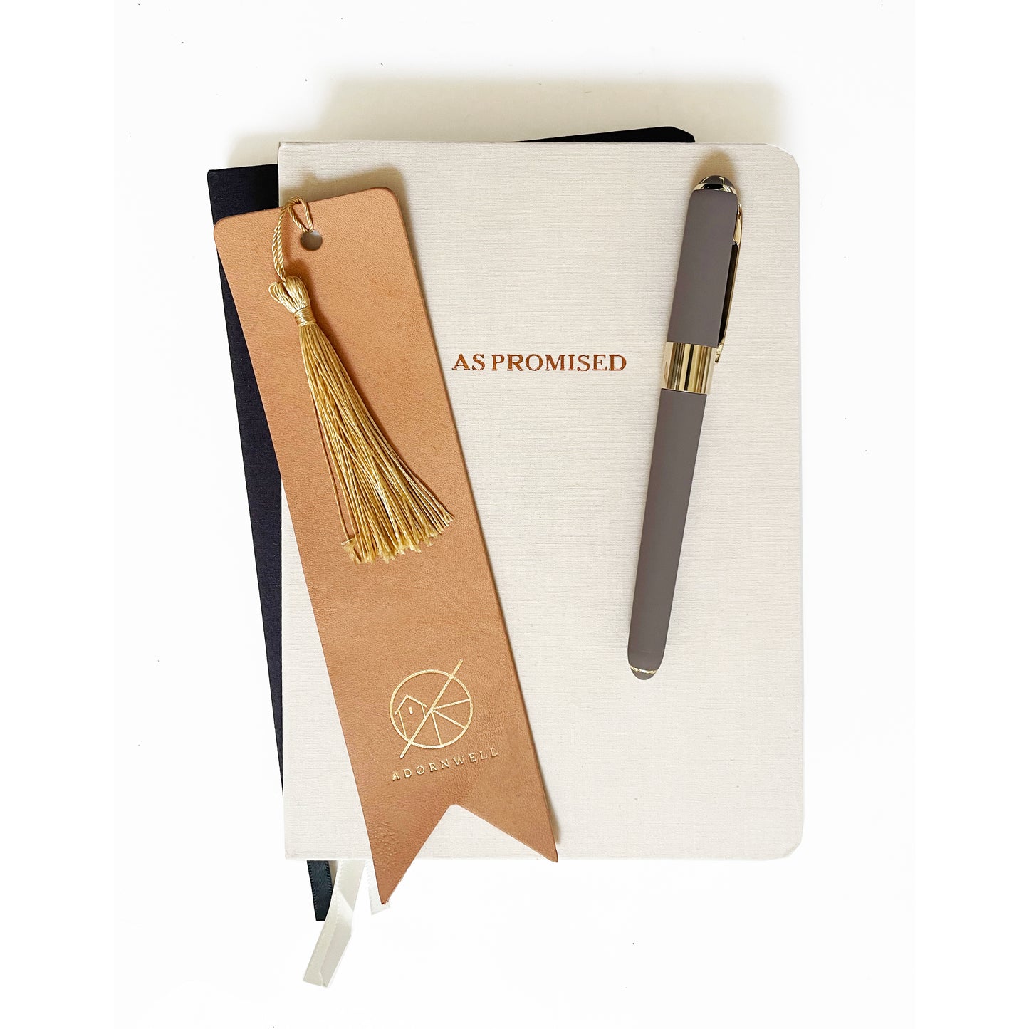Custom Logo Foil Embossed Leather Bookmarks