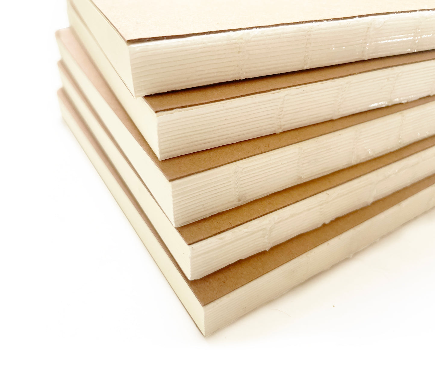 Custom Text Foil Embossed Coptic Binding Notebook