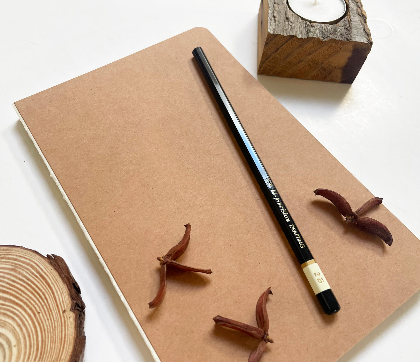 Exposed Binding Notebook | Vintage Coptic Binding Lay Flat Journal