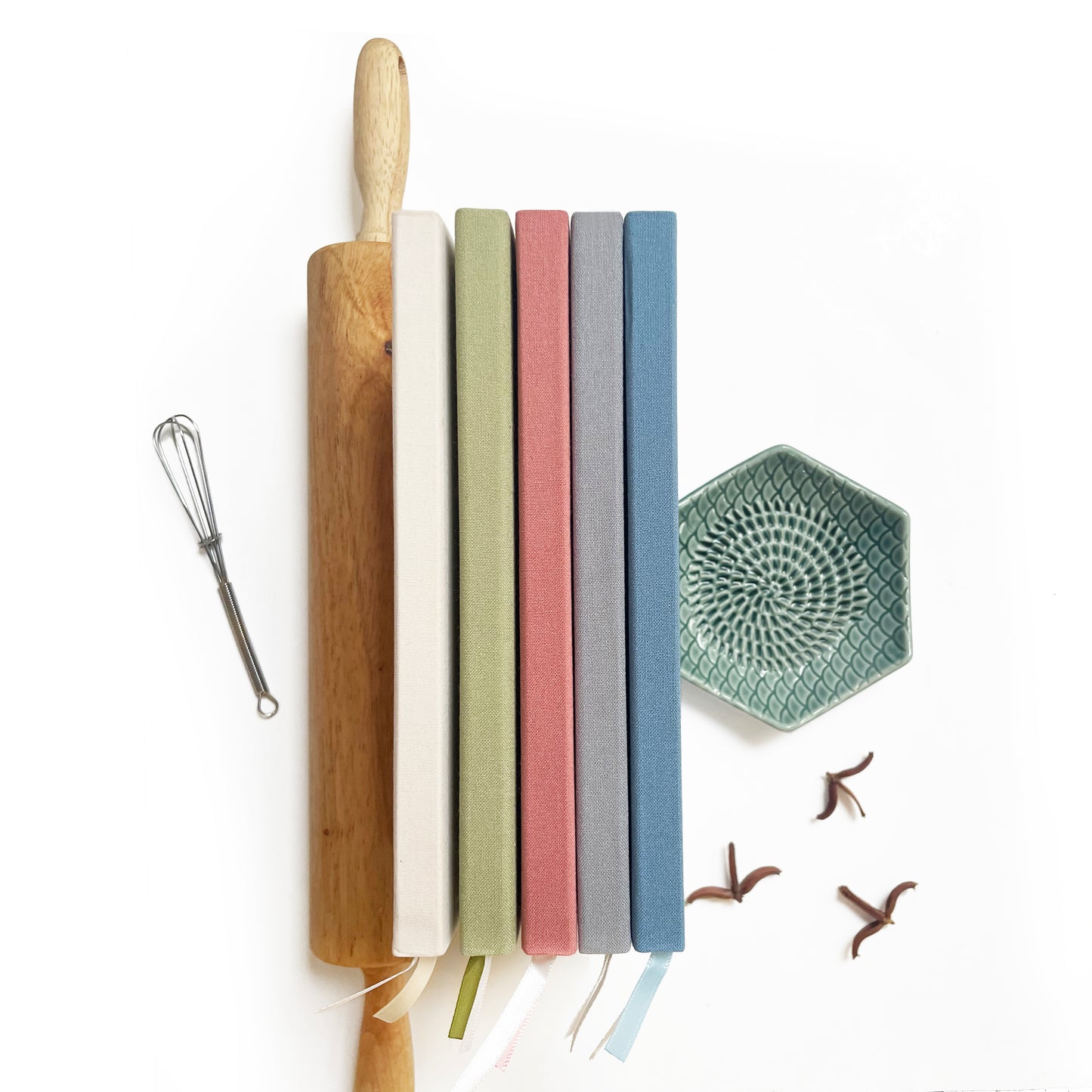Foil Embossed Linen Recipe Book | Heirloom Recipe Book