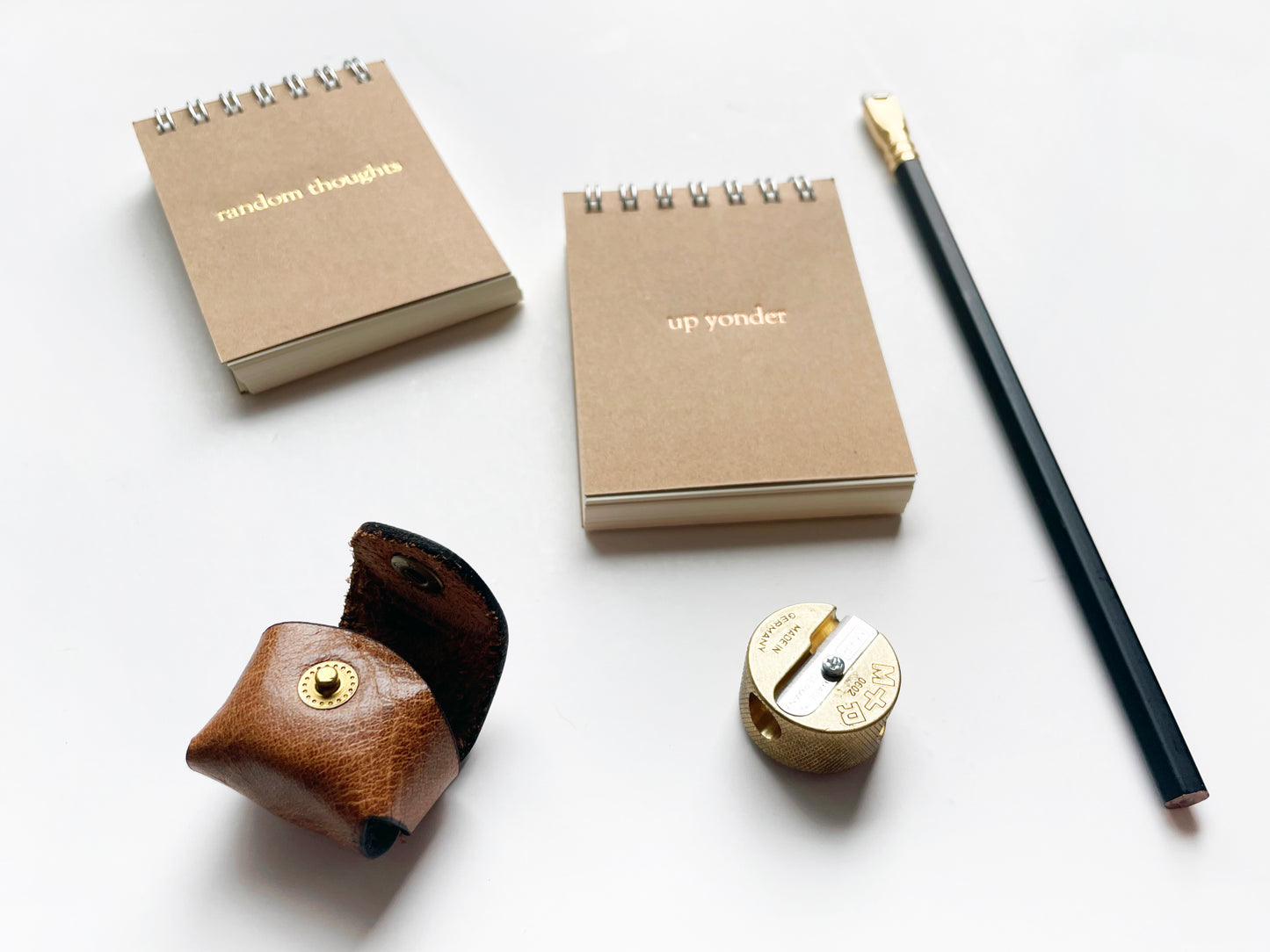 Custom Text Foil Embossed Tiny Spiral Notebook - Studio Portmanteau