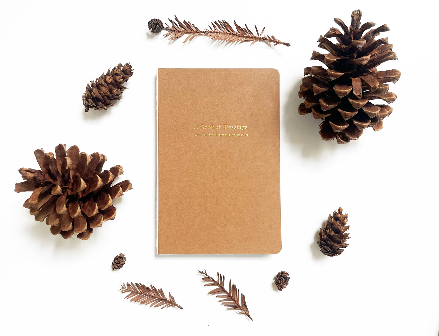 Custom Logo Foil Embossed Coptic Binding Notebook