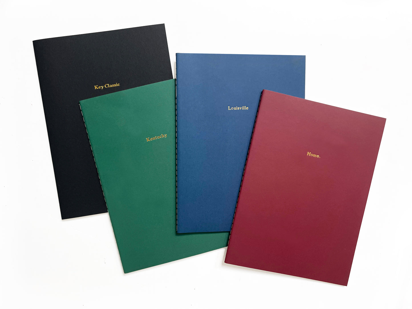 Custom Text Foil Embossed Large Saddle Stitch Notebook
