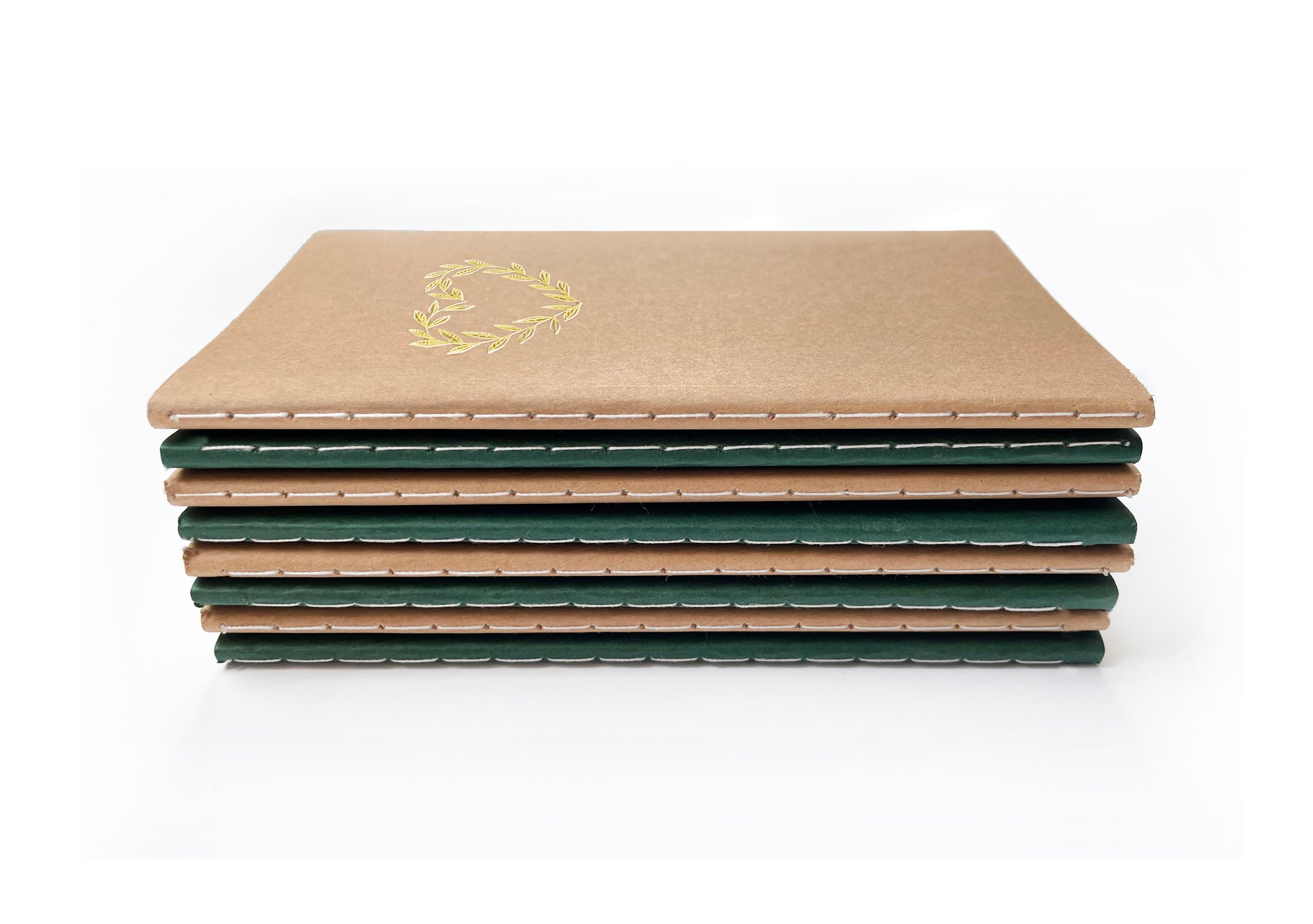 Foil Embossed Swan Menagerie Mini Saddle Stitch Notebook - Studio Portmanteau