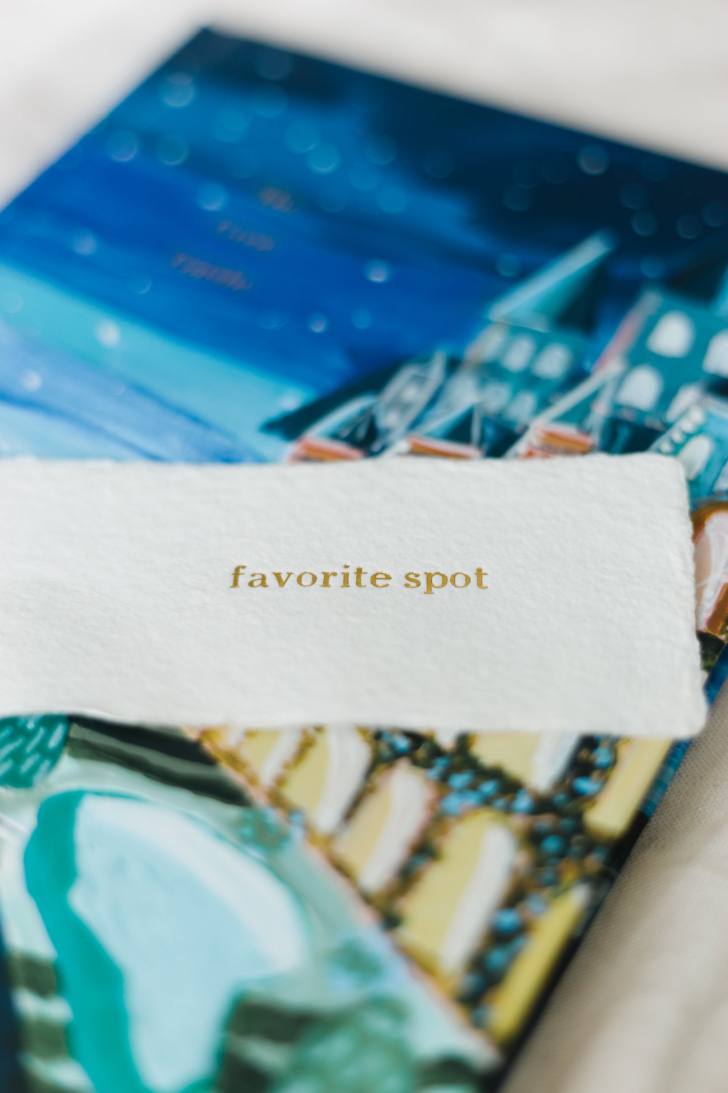 Custom Logo or Text Letterpress Deckle Edge Recycled Paper Bookmark
