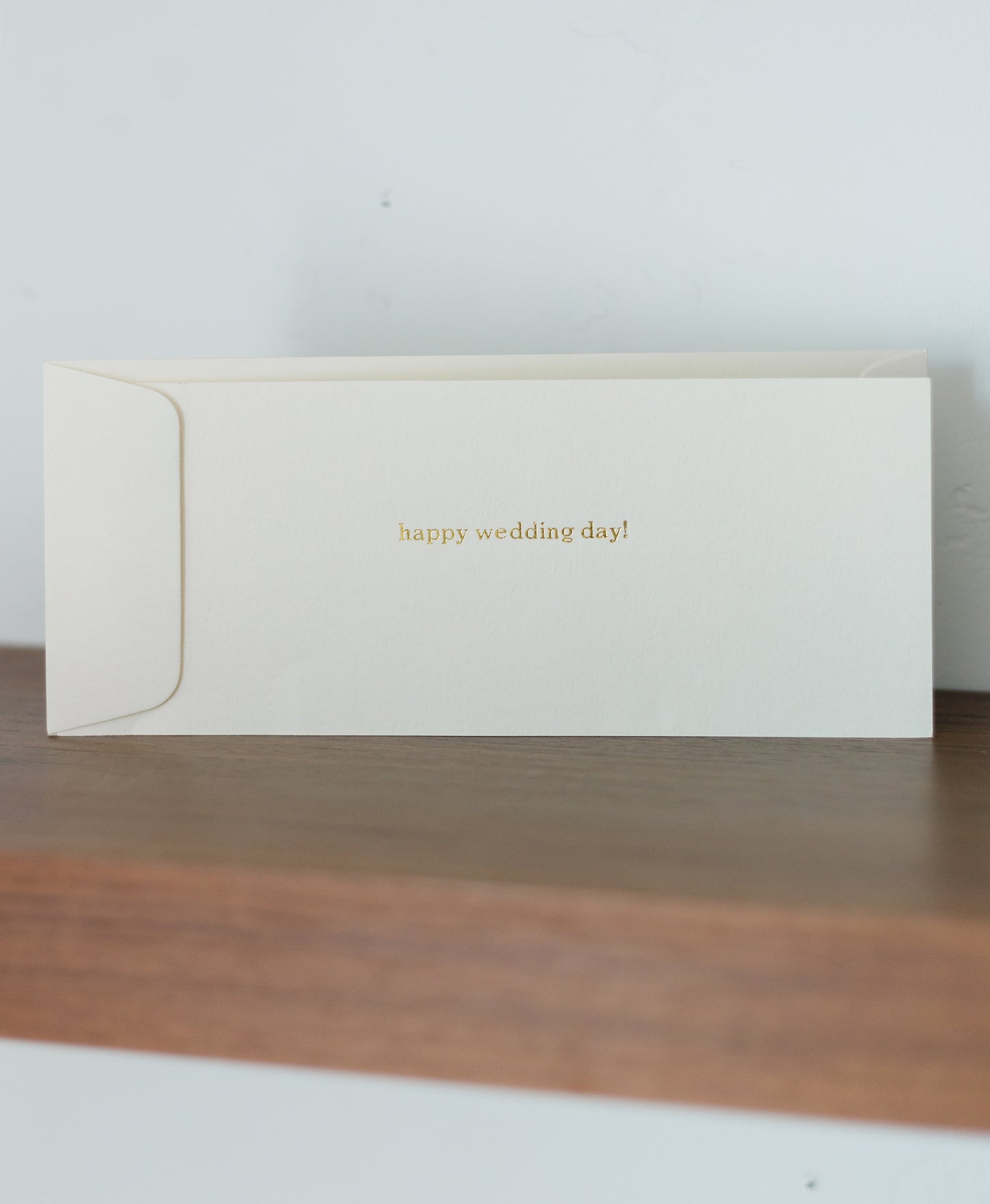 Custom Text #10 Flat Greeting Card | Money Holder Envelope Size
