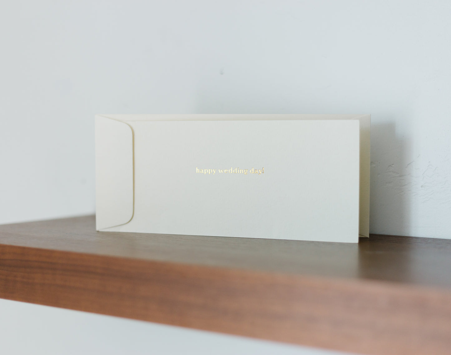 Custom Text #10 Flat Greeting Card | Money Holder Envelope Size