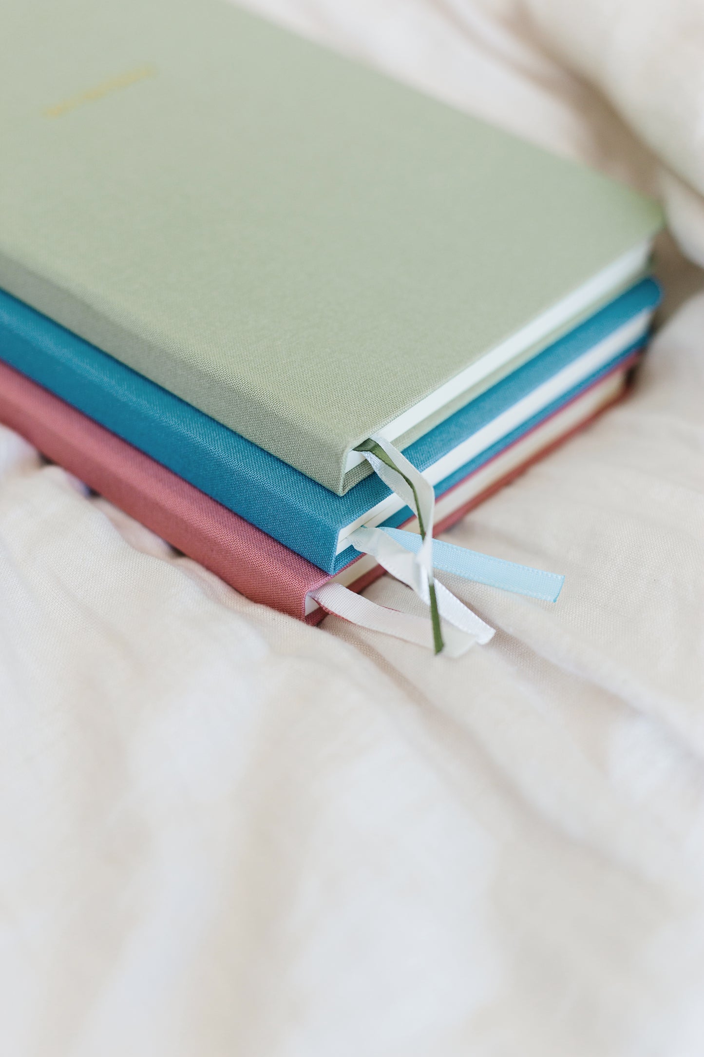 Wedding Vows Foil Embossed Linen Notebook | Soft Vintage Hues