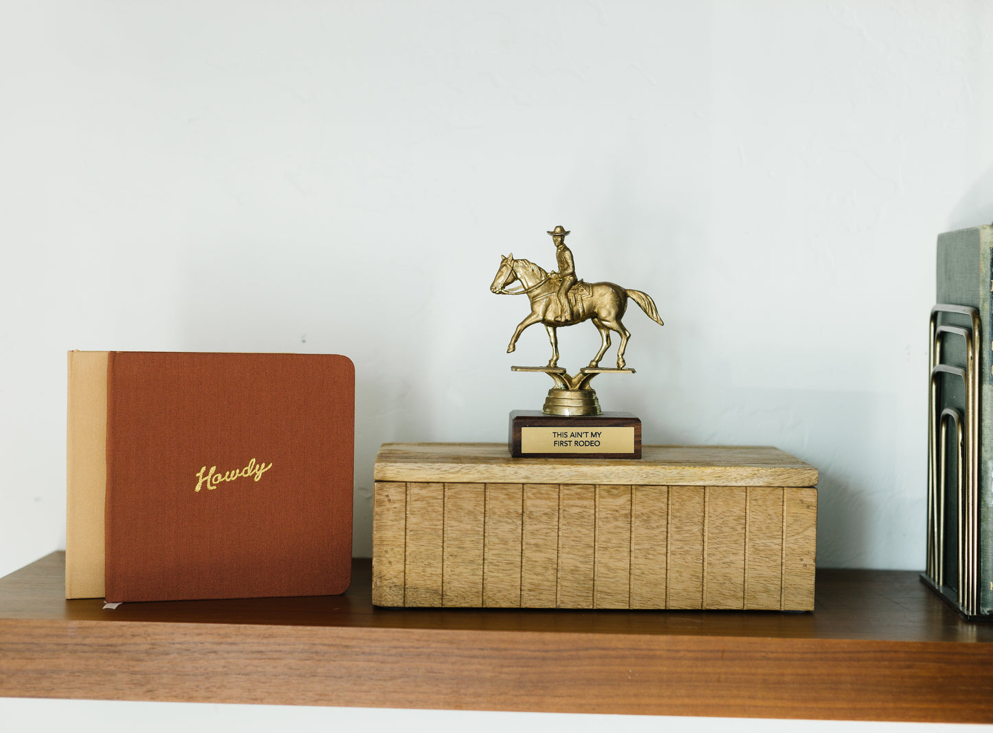 Howdy Foil Embossed Square Linen Notebook
