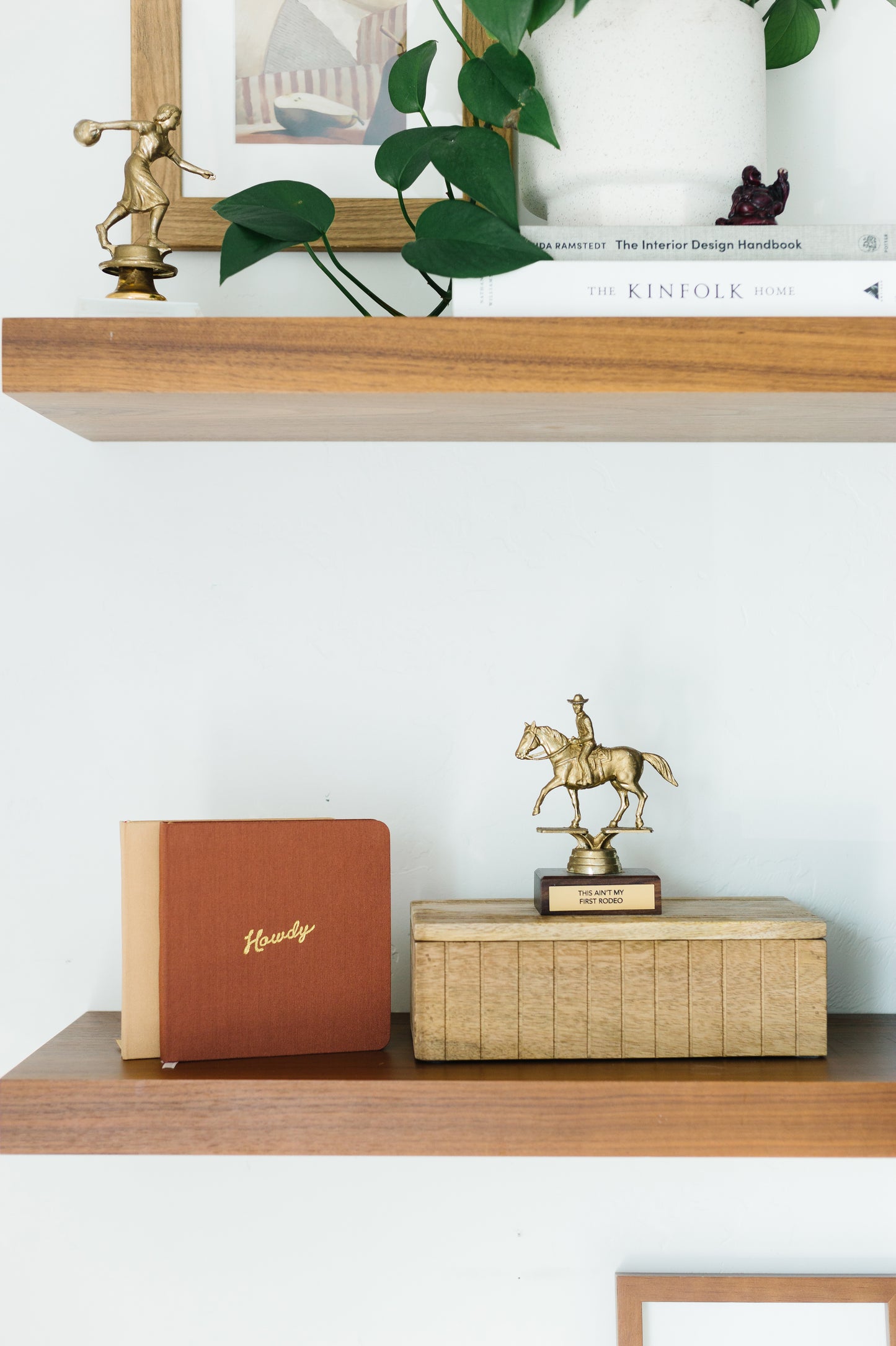 Howdy Foil Embossed Square Linen Notebook