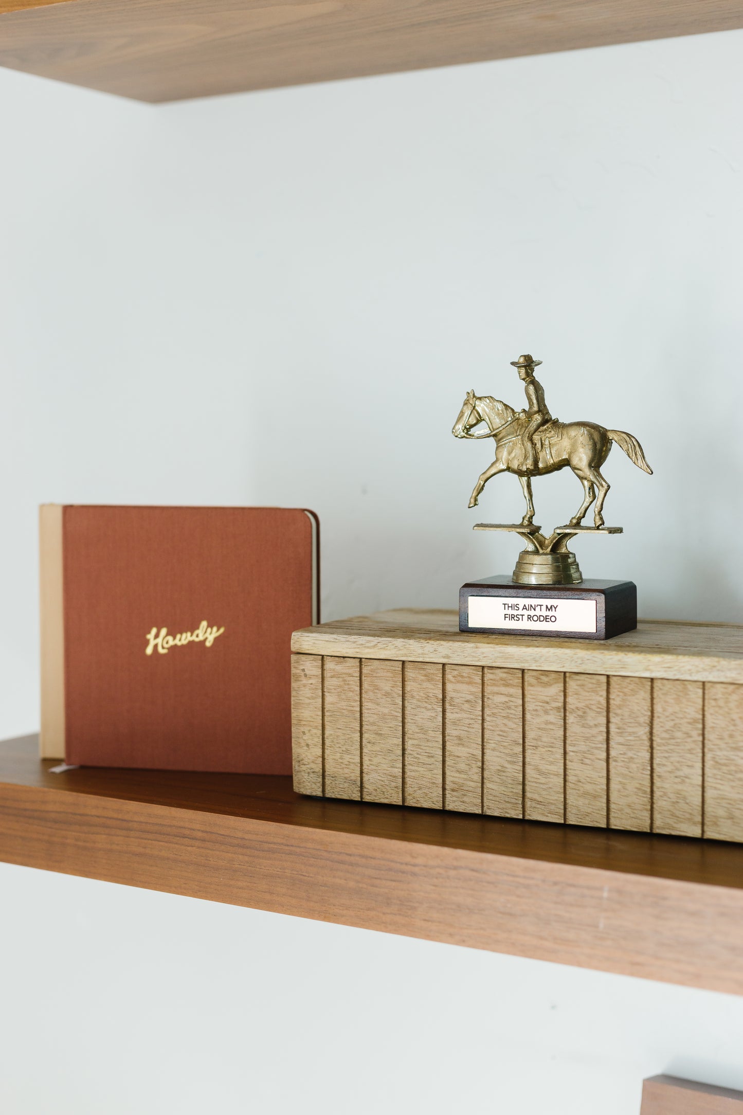 Howdy Foil Embossed Square Linen Notebook